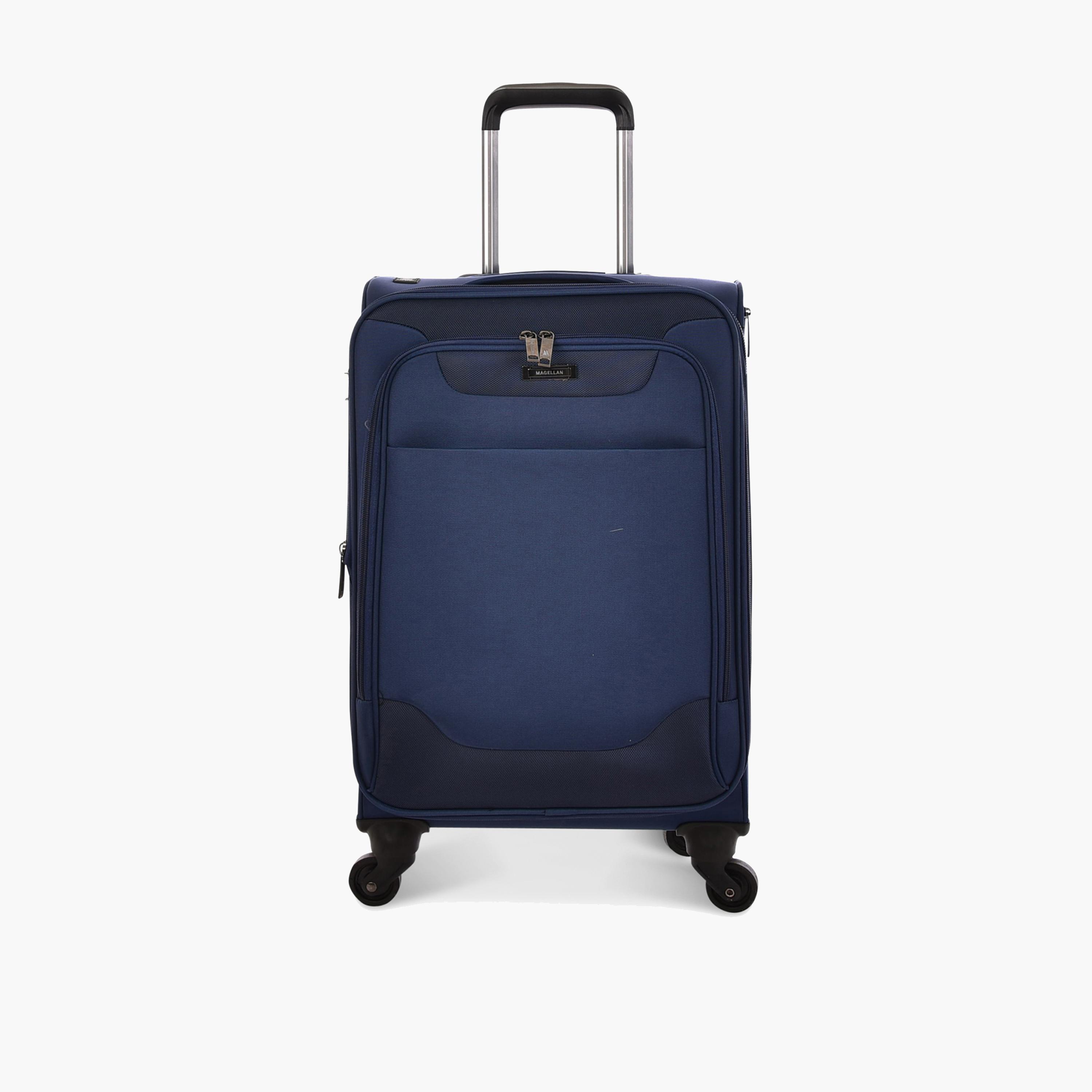 Magellan 58 CM Small Cabin Textile Softcase 4-Wheeler Spinner Luggage Bag with TSA Lock | 1303-20-travel-luggagesandbags-luggage-image-1