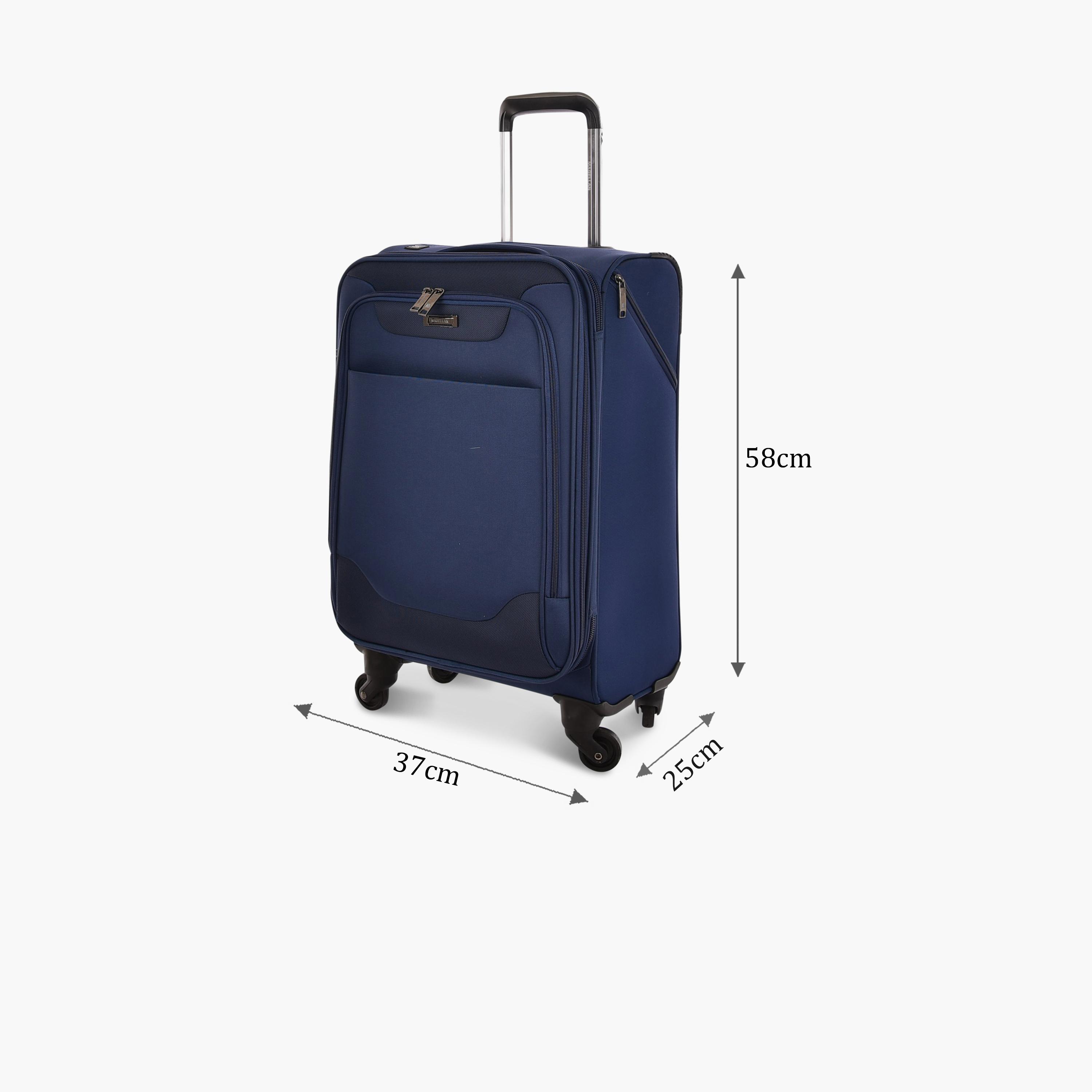 Magellan 58 CM Small Cabin Textile Softcase 4-Wheeler Spinner Luggage Bag with TSA Lock | 1303-20-travel-luggagesandbags-luggage-image-2