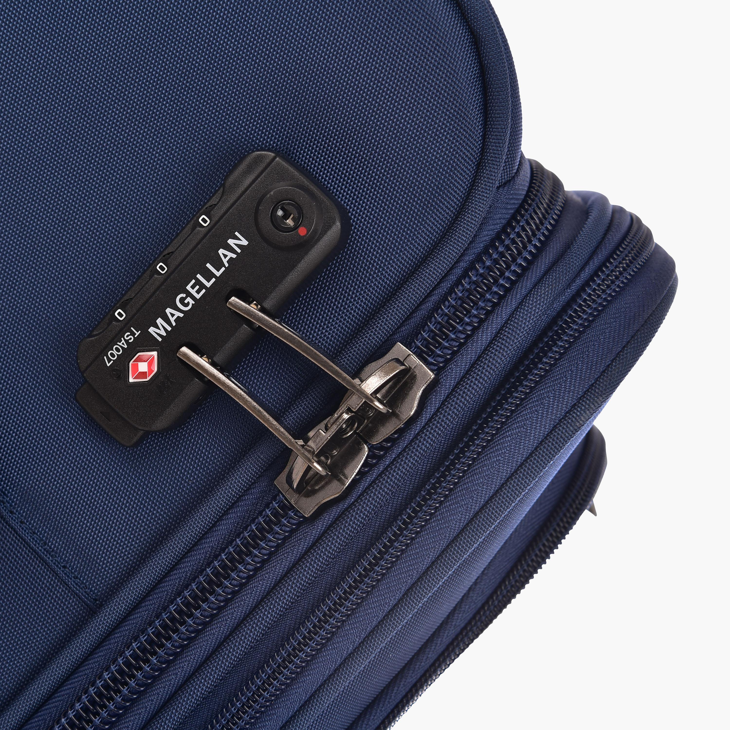 Magellan 58 CM Small Cabin Textile Softcase 4-Wheeler Spinner Luggage Bag with TSA Lock | 1303-20-travel-luggagesandbags-luggage-image-9