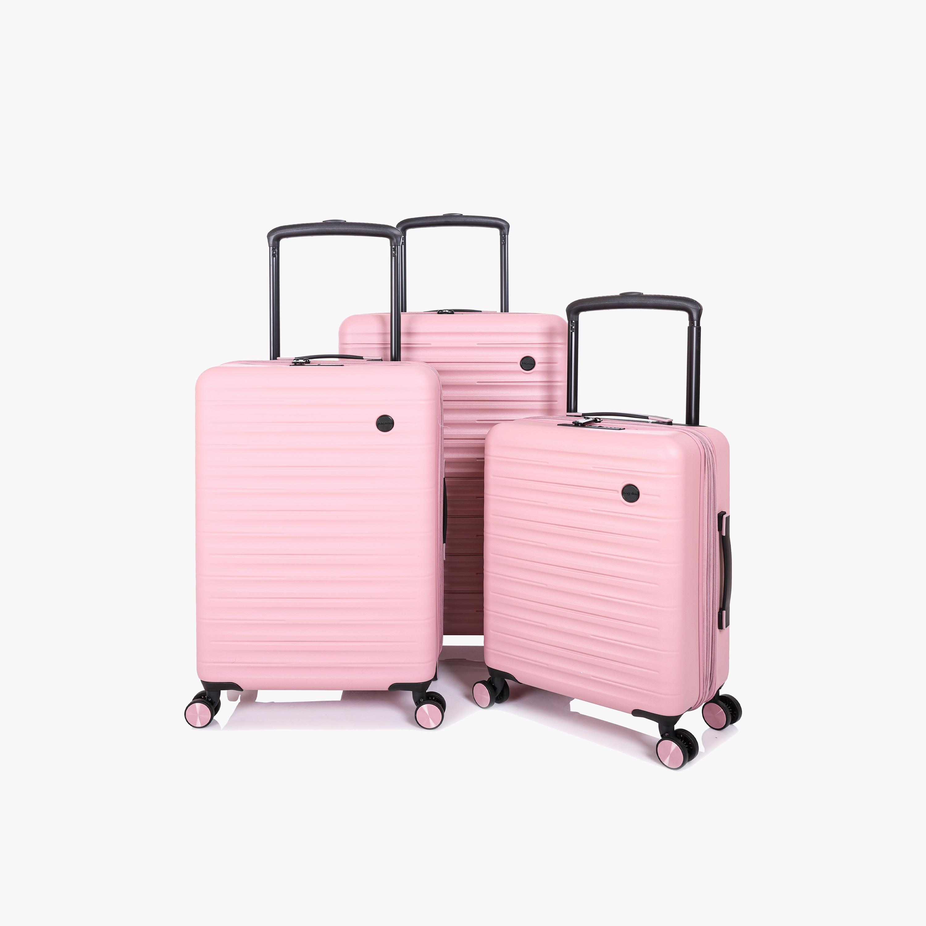ماجلان-  طقم شنط سفر 3 قطع دوارة بأربع عجلات من البولي كربونات وABS صلبة بقفل TSA  | CS246/3P-travel-luggagesandbags-luggage-image-1