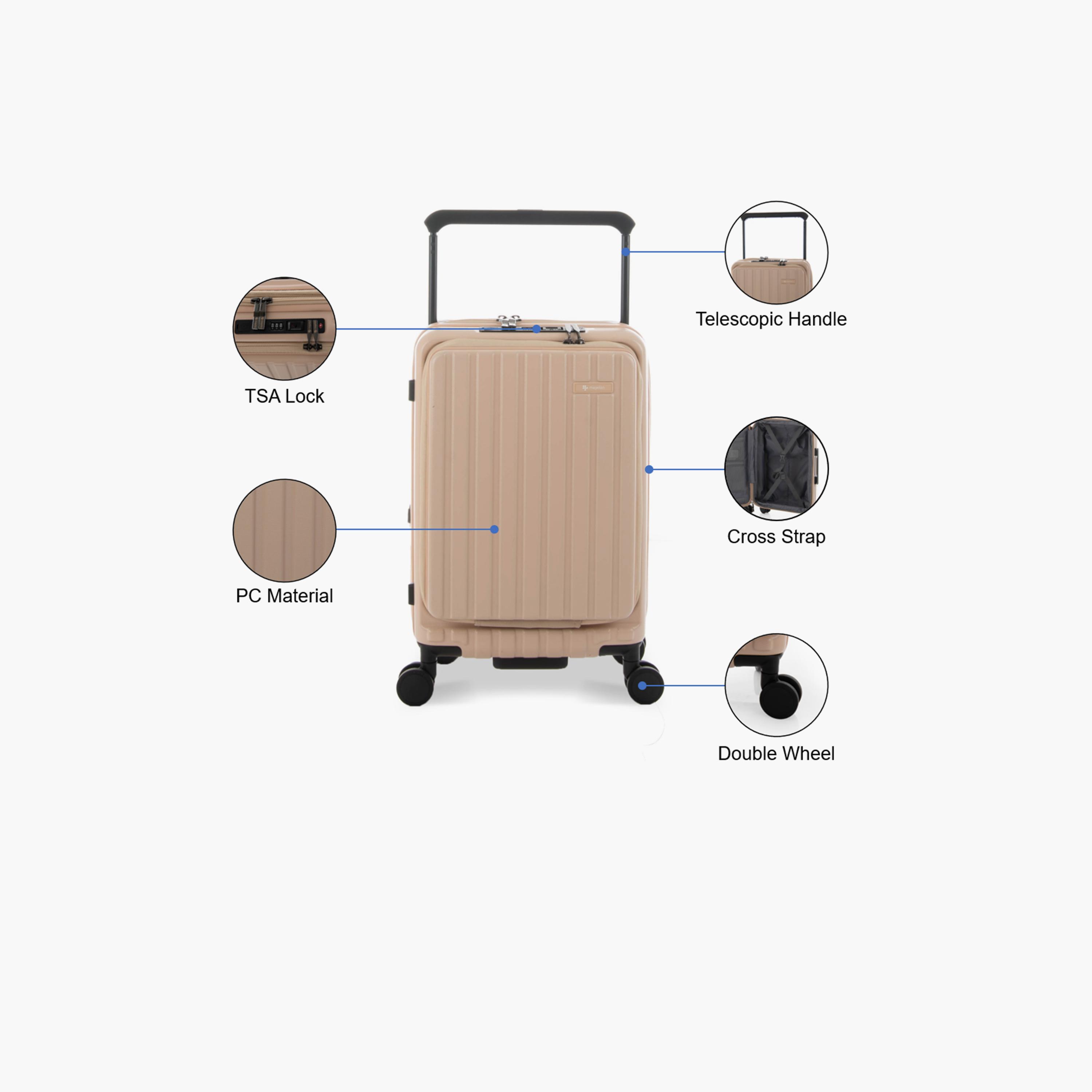Magellan 60 CM Small Cabin Polycarbonate and ABS Hardcase 4-Wheeler Spinner Luggage Bag with TSA Lock | 2333HA-20(1P)-travel-luggagesandbags-luggage-image-3