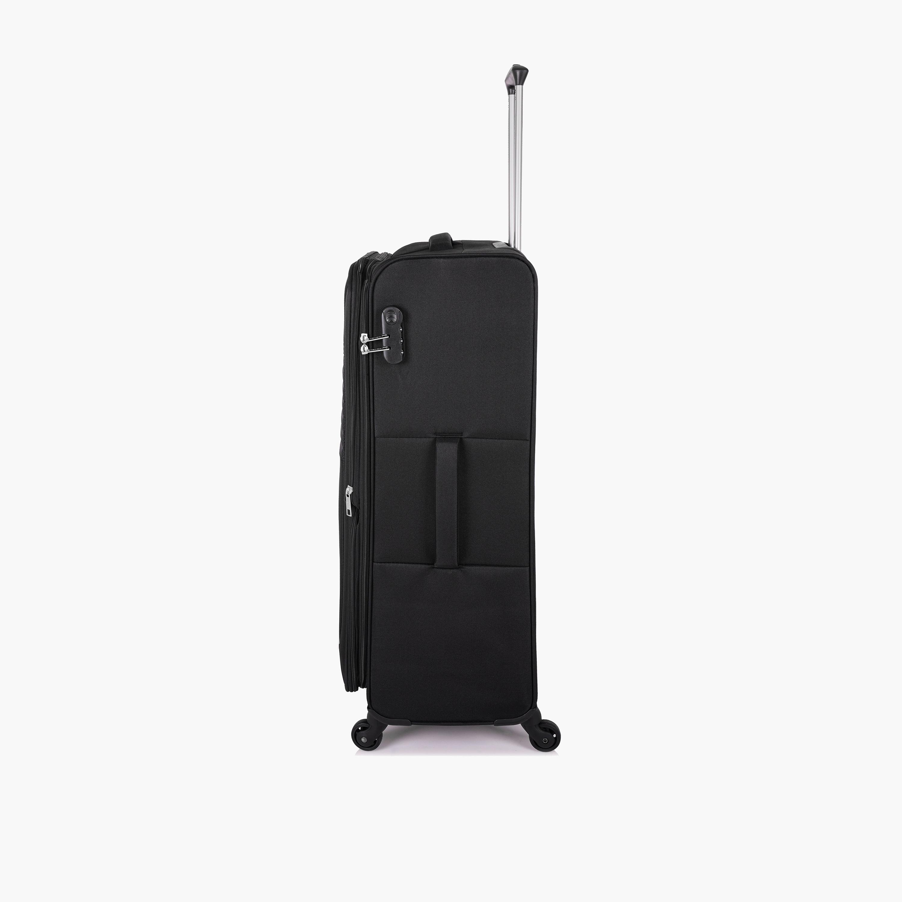 Track Set of 3 Textile Softcase 4-Wheeler Spinner Luggage Bags with Combination Lock | LG005/3P-travel-luggagesandbags-luggage-image-6
