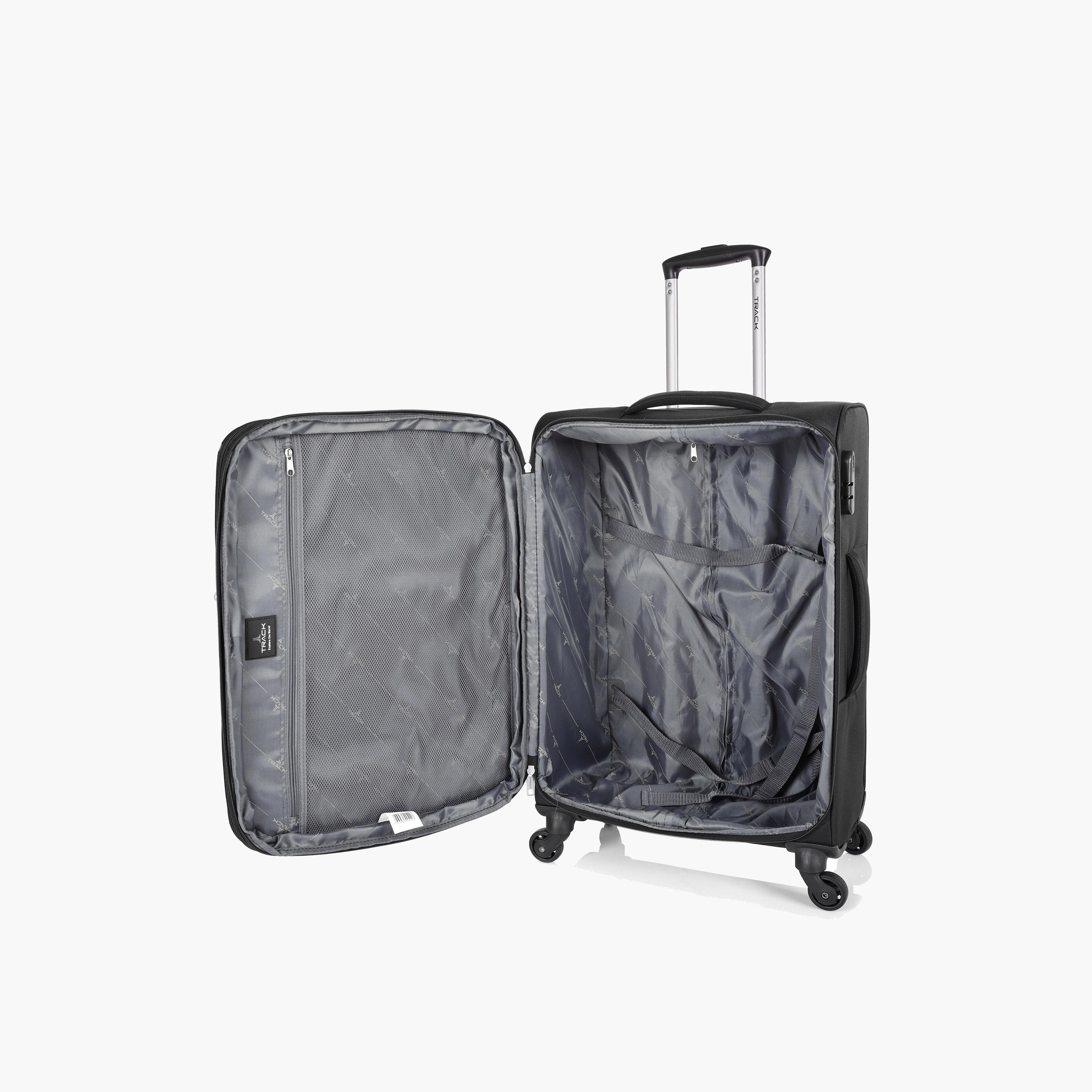 Track Set of 3 Textile Softcase 4-Wheeler Spinner Luggage Bags with Combination Lock | LG005/3P-travel-luggagesandbags-luggage-image-8