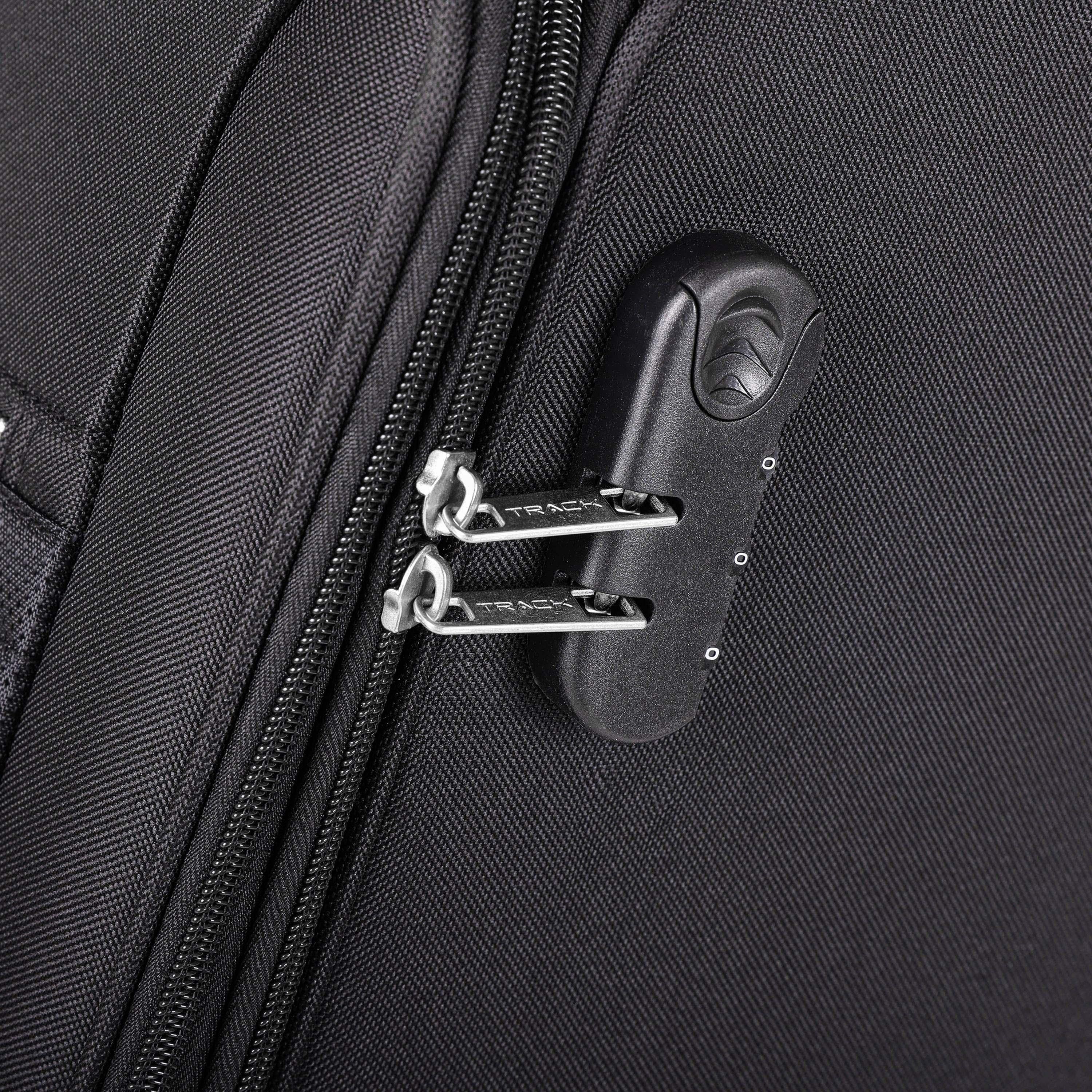 Track Set of 3 Textile Softcase 4-Wheeler Spinner Luggage Bags with Combination Lock | LG005/3P-travel-luggagesandbags-luggage-image-9