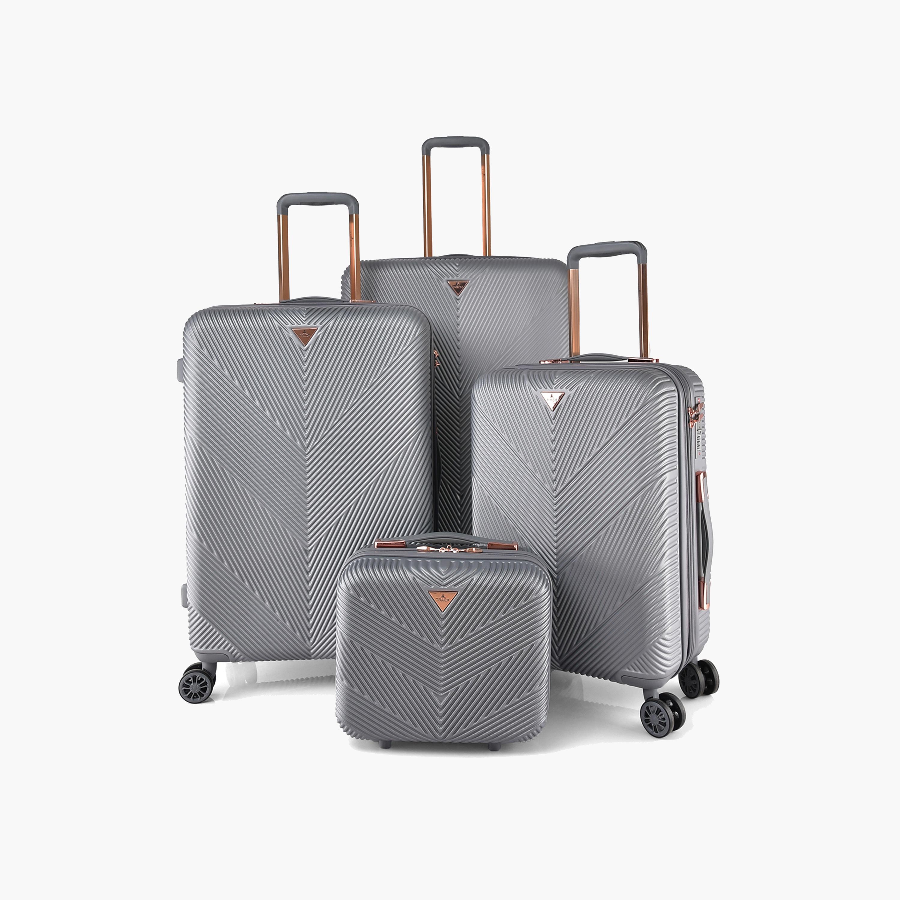 Track Set of 4 ABS Hardcase 4-Wheeler Spinner Luggage Bags with Combination Lock | HK304/4P-travel-luggagesandbags-luggage-image-1