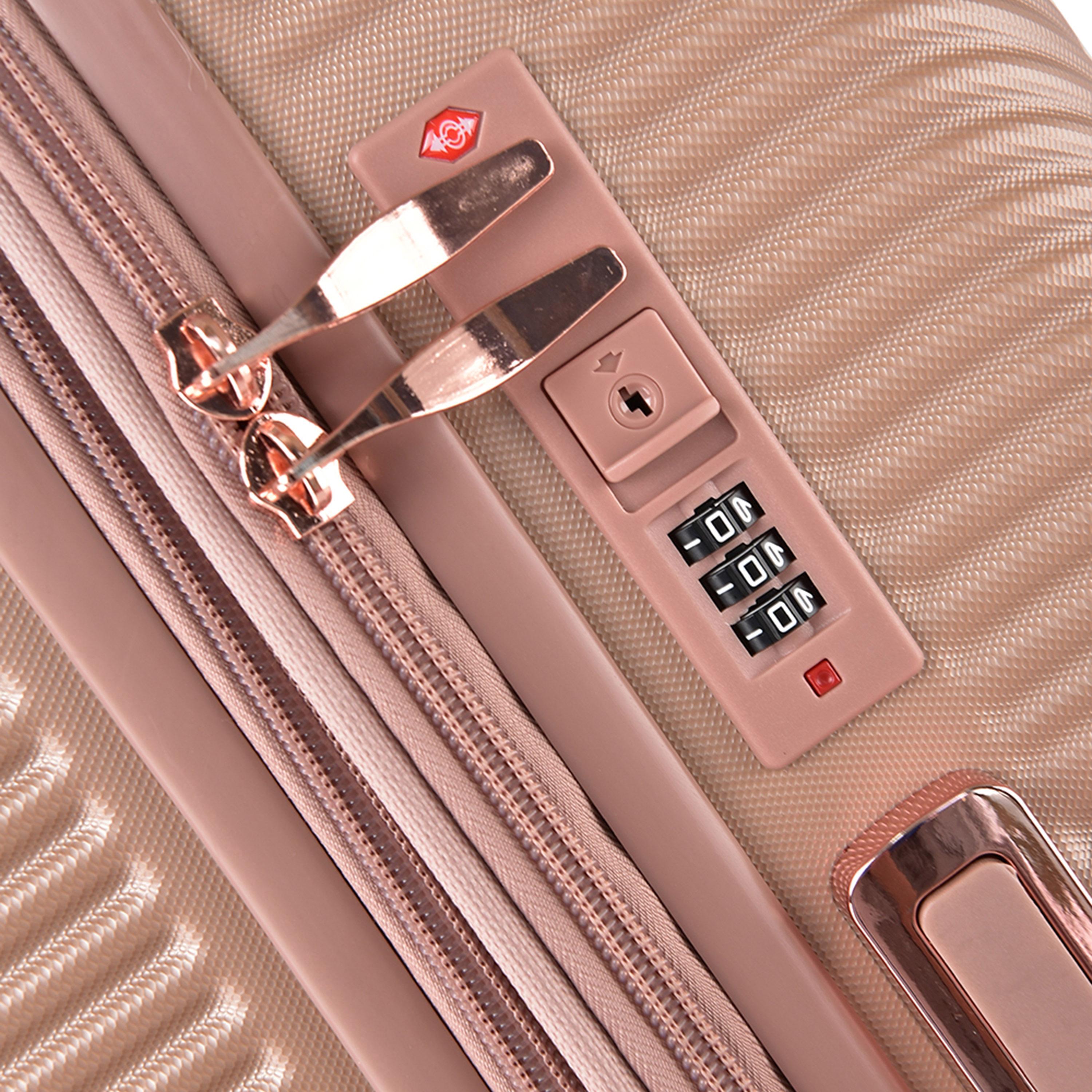 Track Set of 4 ABS Hardcase 4-Wheeler Spinner Luggage Bags with Combination Lock | HK304/4P-travel-luggagesandbags-luggage-image-11