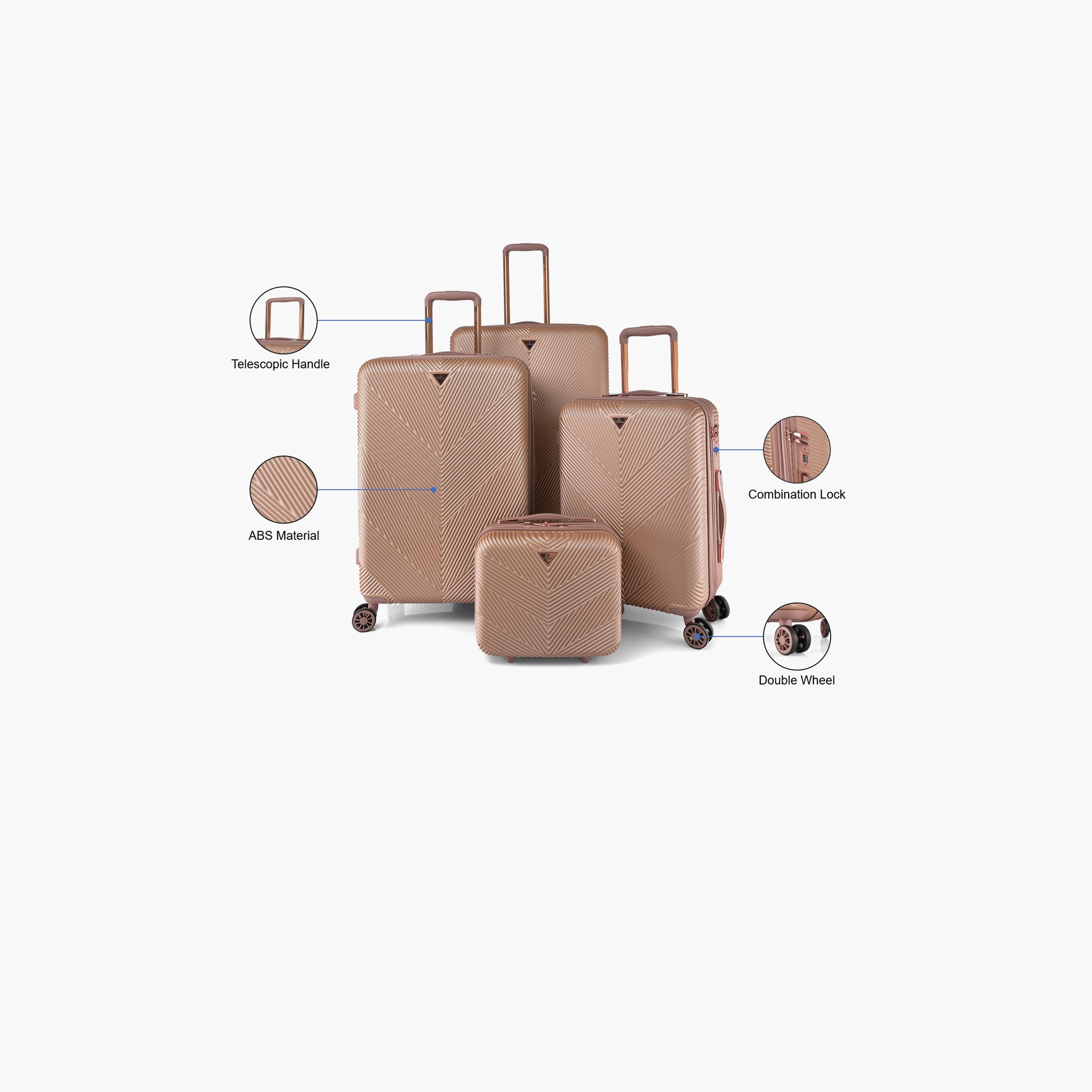 Track Set of 4 ABS Hardcase 4-Wheeler Spinner Luggage Bags with Combination Lock | HK304/4P-travel-luggagesandbags-luggage-image-2