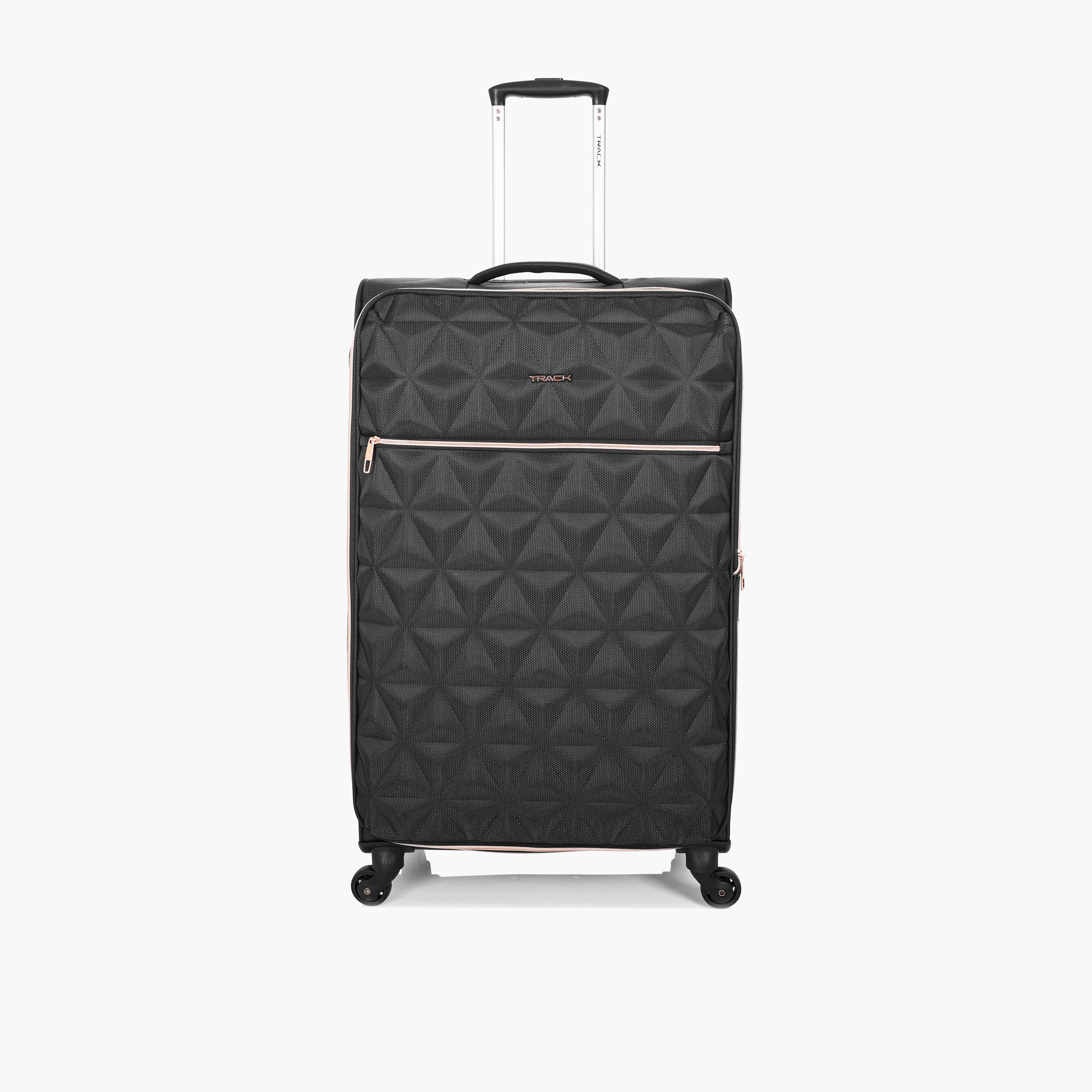 Track Set of 3 Textile Softcase 4-Wheeler Spinner Luggage Bags with Combination Lock | LG004/3P-travel-luggagesandbags-luggage-image-4