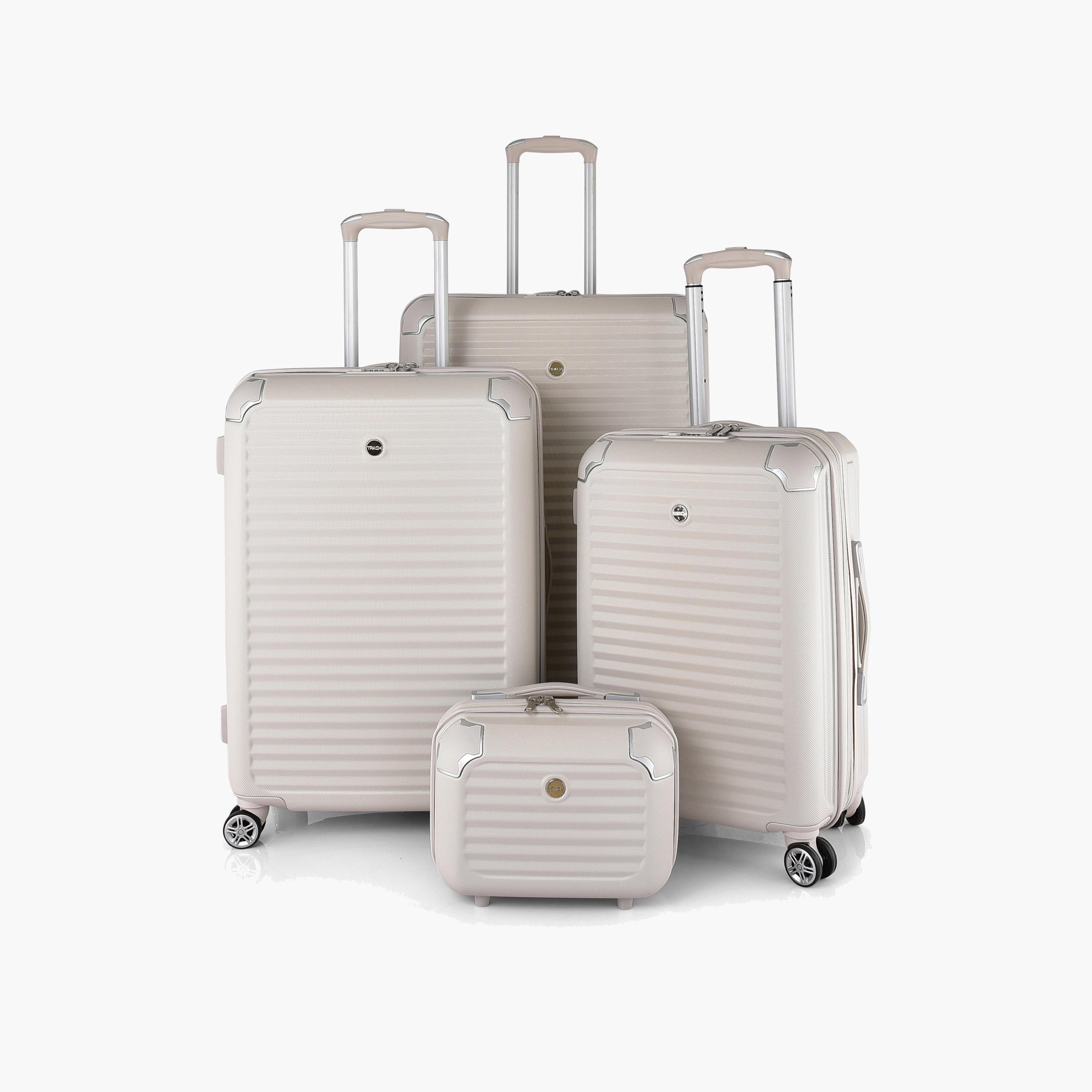 Track Set of 4 ABS Hardcase 4-Wheeler Spinner Luggage Bags with TSA Lock | 6037/4P-travel-luggagesandbags-luggage-image-1