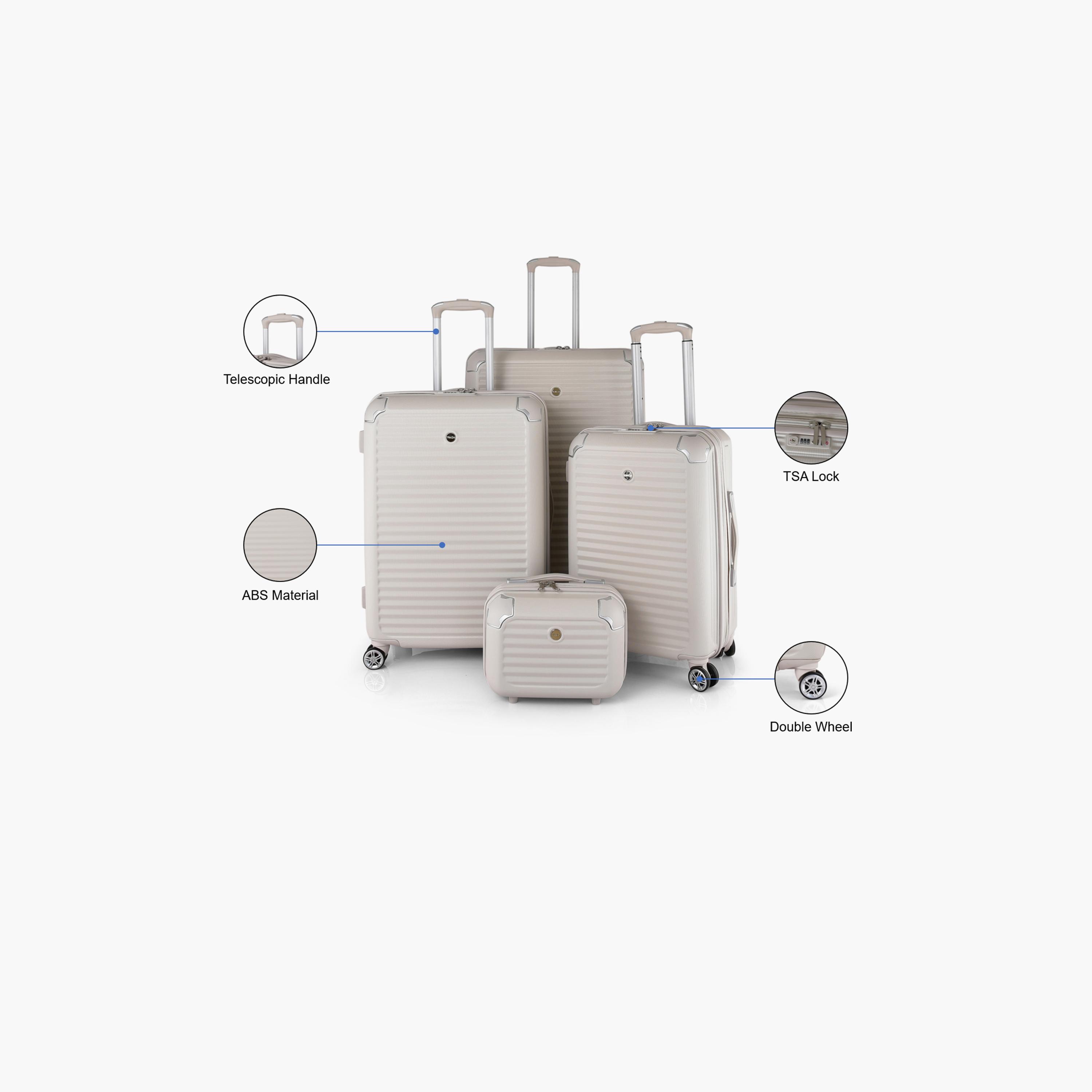 Track Set of 4 ABS Hardcase 4-Wheeler Spinner Luggage Bags with TSA Lock | 6037/4P-travel-luggagesandbags-luggage-image-2
