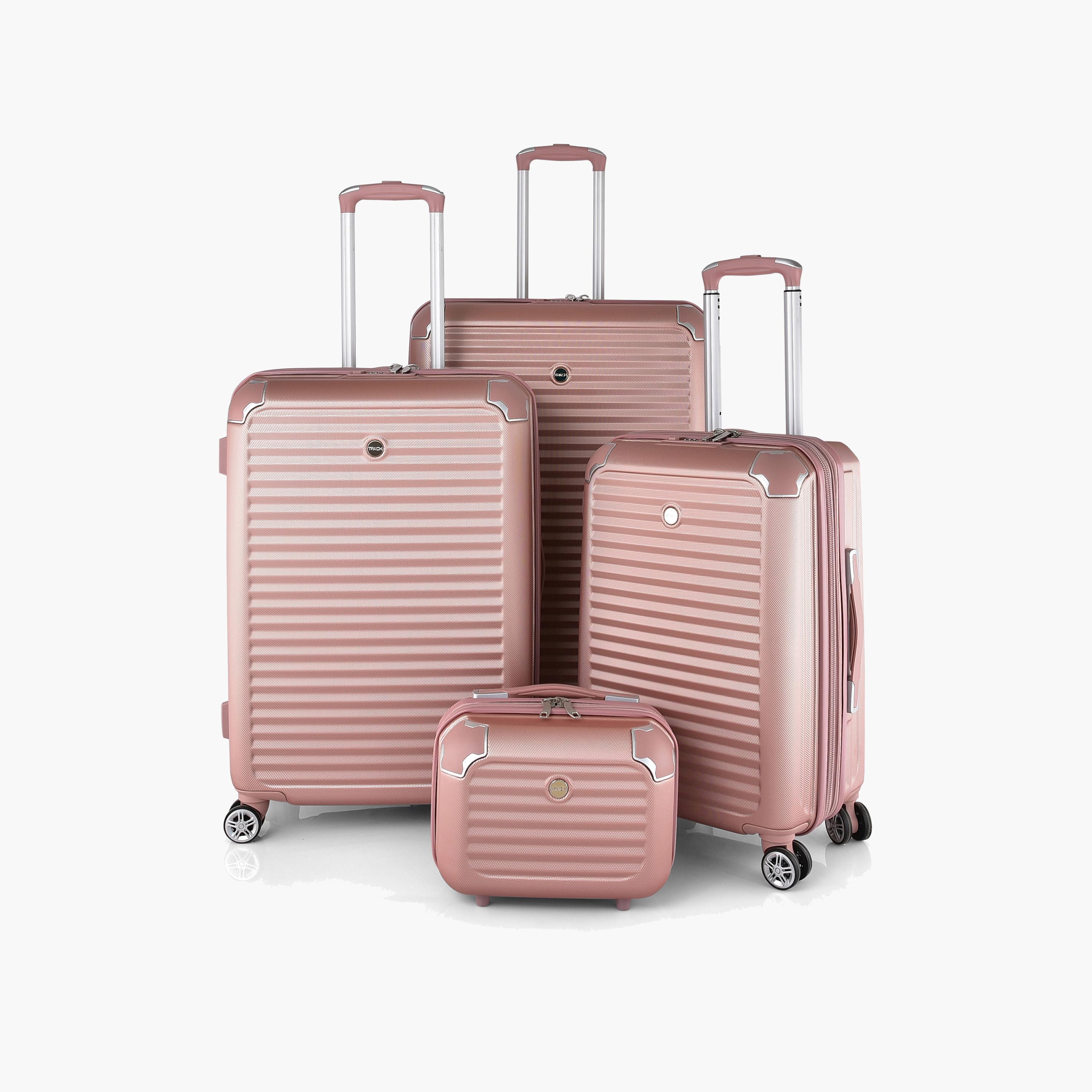 Track Set of 4 ABS Hardcase 4-Wheeler Spinner Luggage Bags with TSA Lock | 6037/4P-travel-luggagesandbags-luggage-image-1