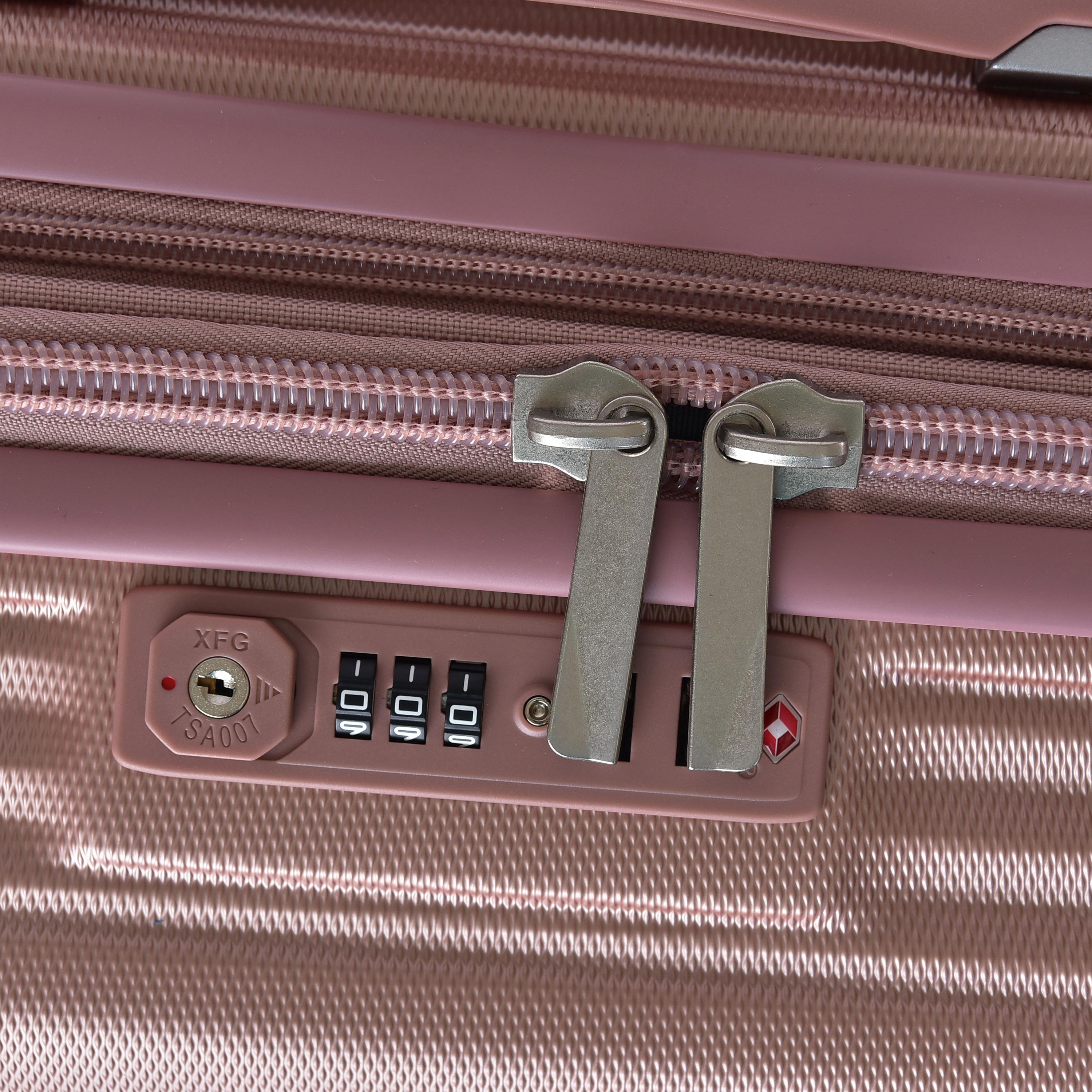 Track Set of 4 ABS Hardcase 4-Wheeler Spinner Luggage Bags with TSA Lock | 6037/4P-travel-luggagesandbags-luggage-image-11