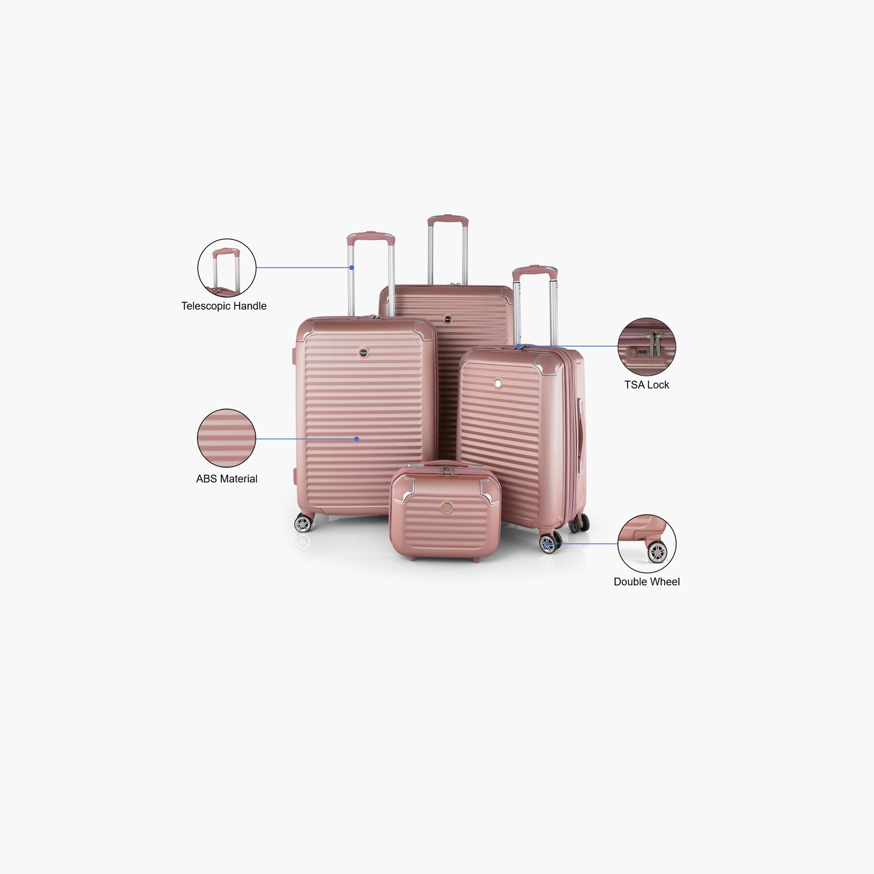 Track Set of 4 ABS Hardcase 4-Wheeler Spinner Luggage Bags with TSA Lock | 6037/4P-travel-luggagesandbags-luggage-image-2