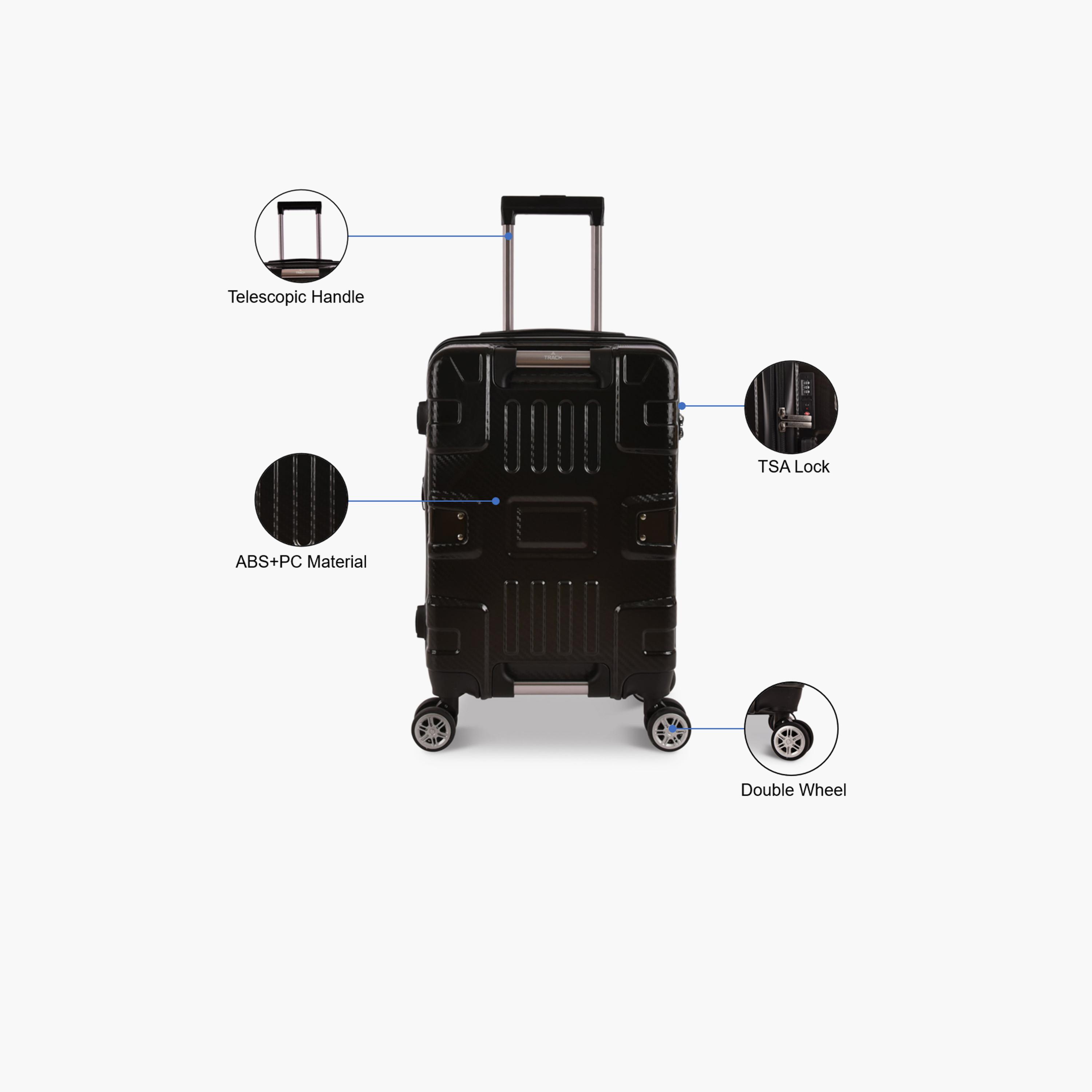 Track 56 CM Small Cabin Polycarbonate and ABS Hardcase 4-Wheeler Spinner Luggage Bag with TSA Lock | 1181-20-travel-luggagesandbags-luggage-image-3