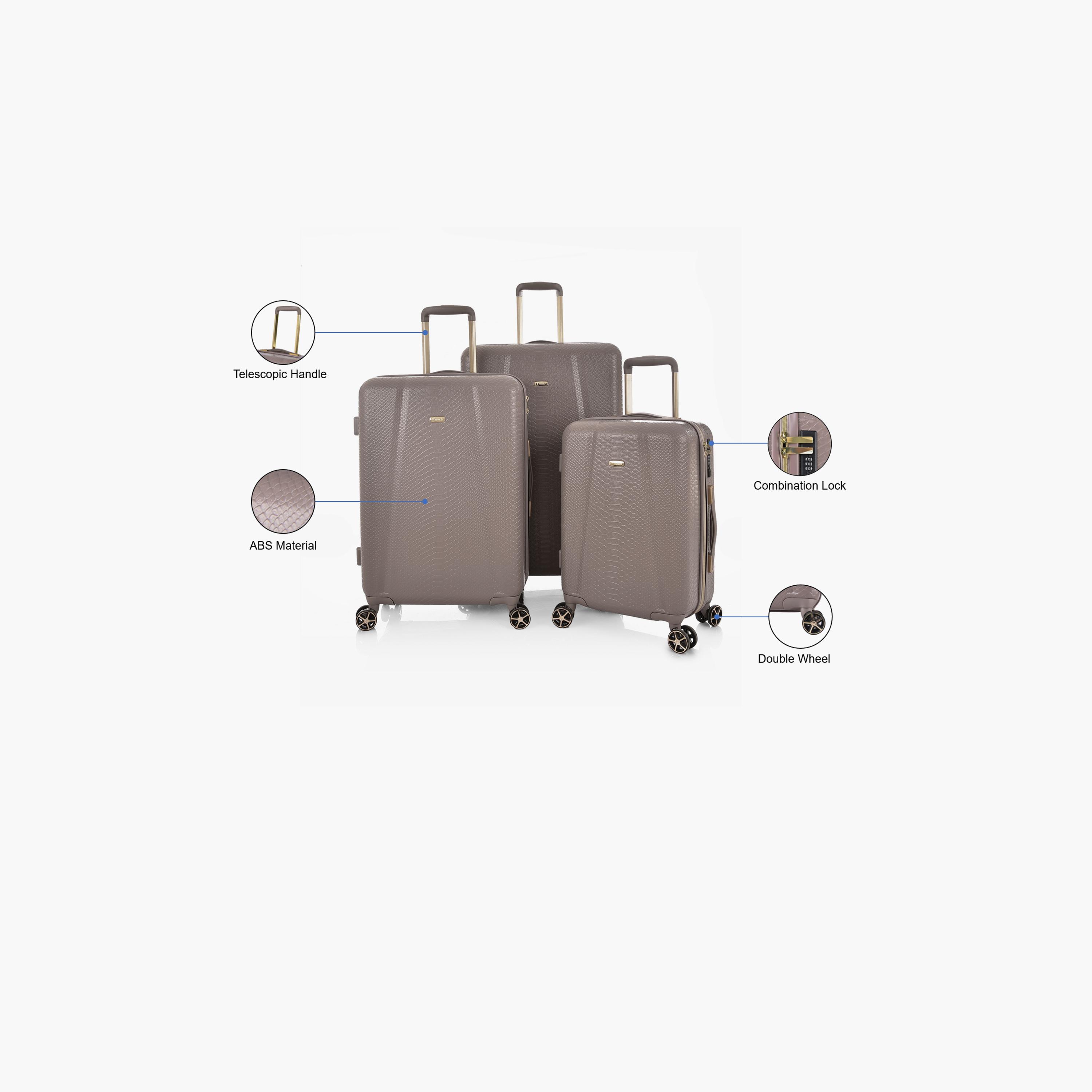 تراك-  طقم شنط سفر 3 قطع دوارة من البلاستيك الصلب مع قفل برمز  | 2412S/3P-travel-luggagesandbags-luggage-image-2