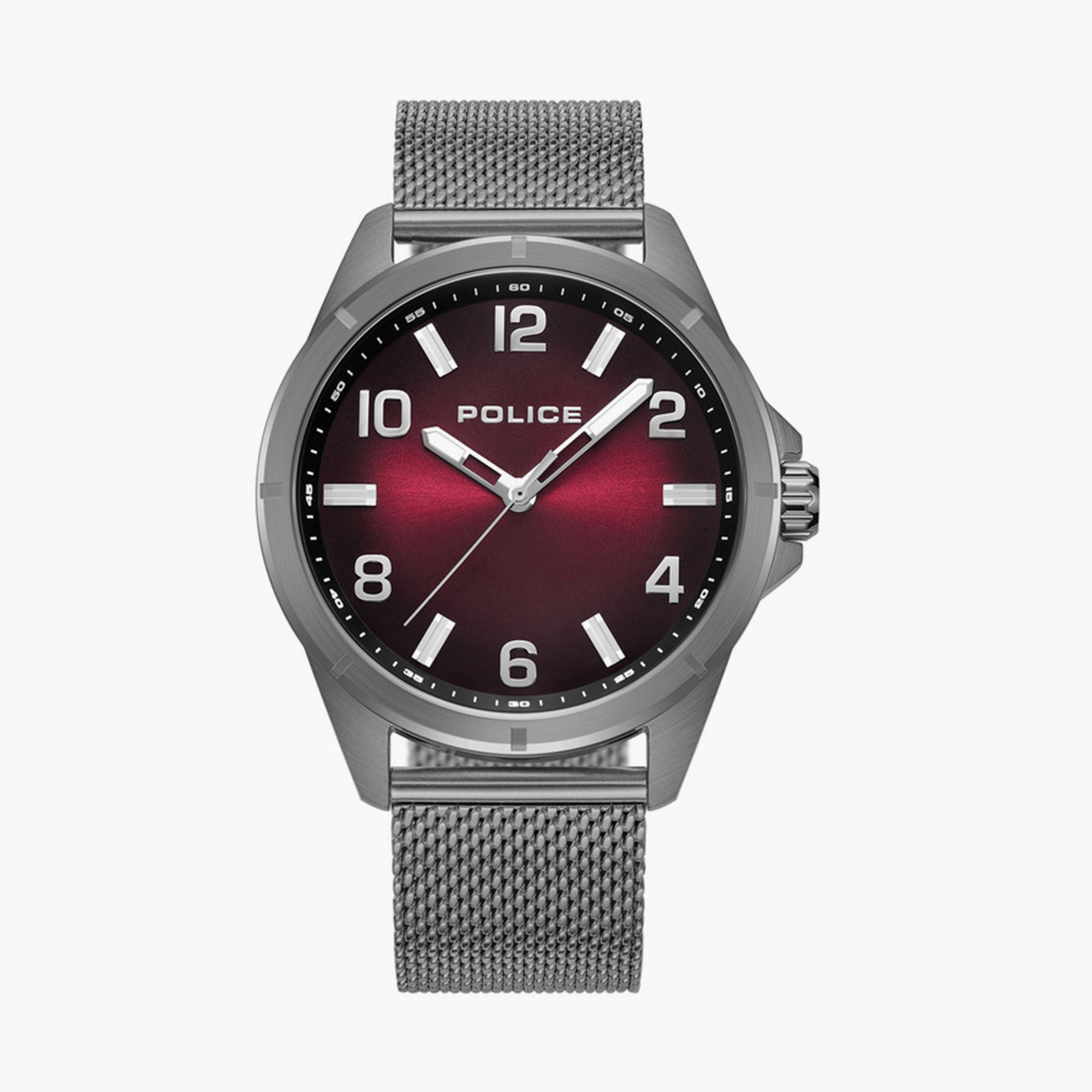 بوليس-  ساعة ستانلس ستيل تناظرية رمادية للرجال مقاس 53 مم | PEWJG0018302-men-watchesandjewellery-watches-image-1