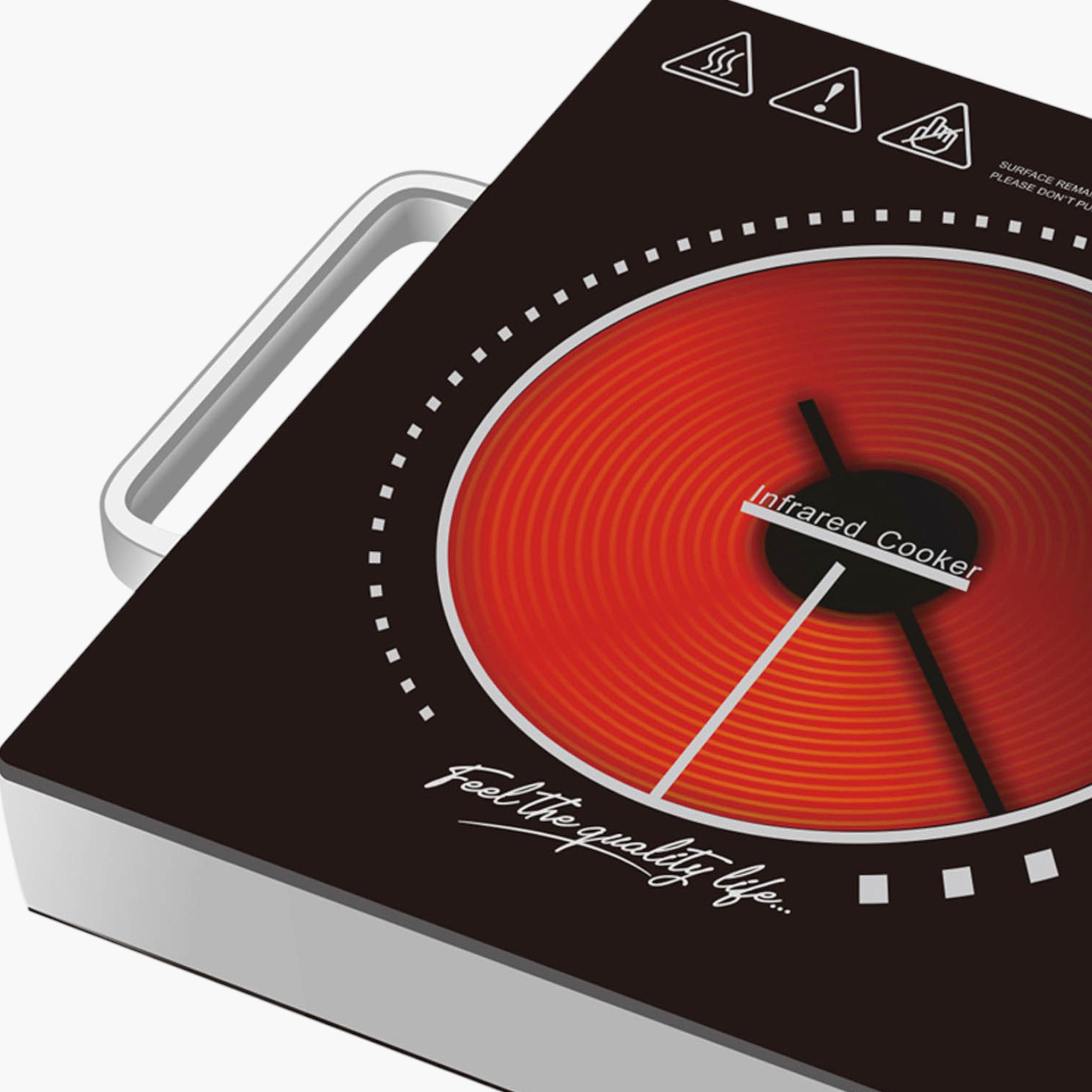Infrared Cooker with One-Touch Control and Knob - 2000 W-household-appliances-kitchenappliances-electriccookers-image-3