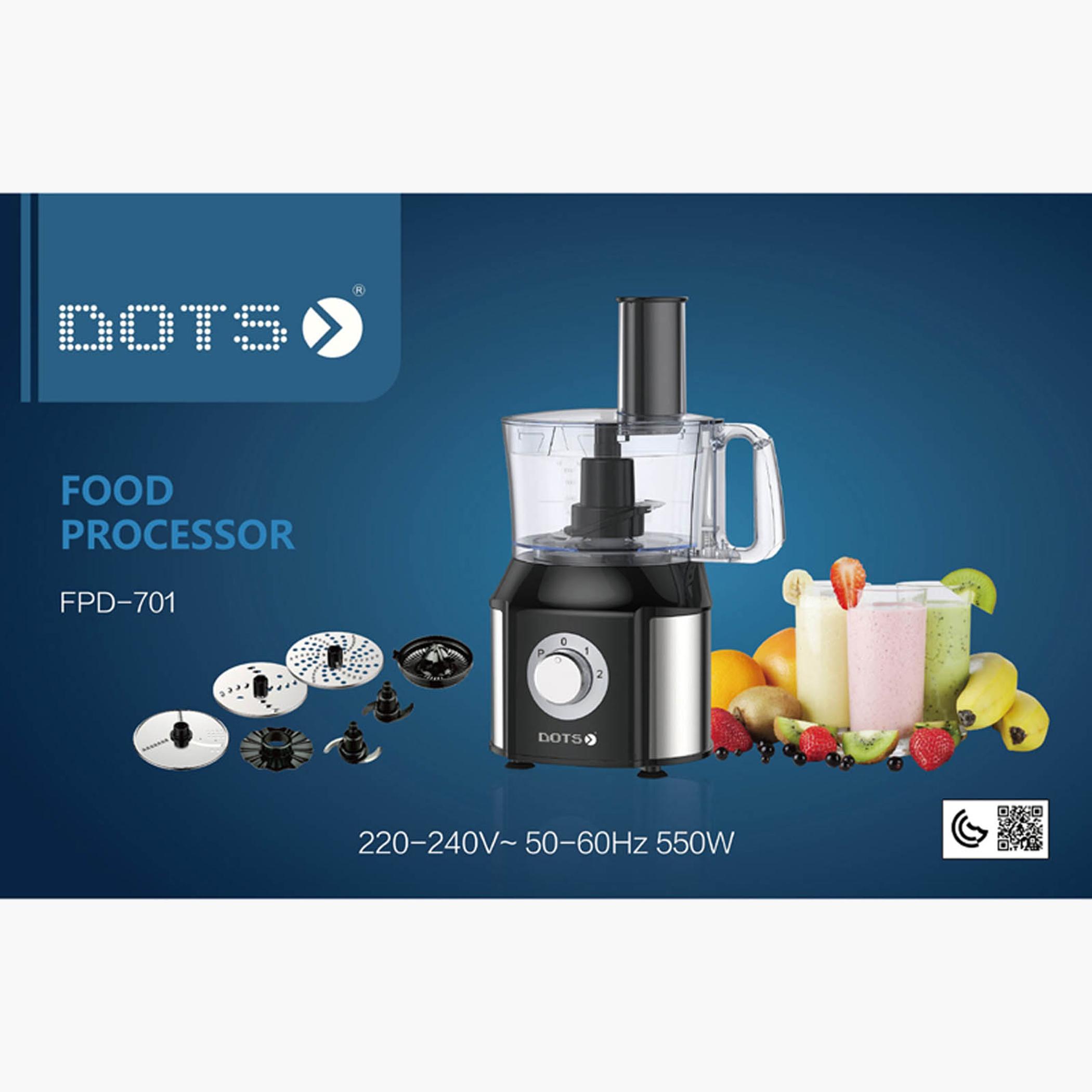 Multi-Functional 550 W Food Processor - 1 L-household-appliances-kitchenappliances-foodprocessors-image-1
