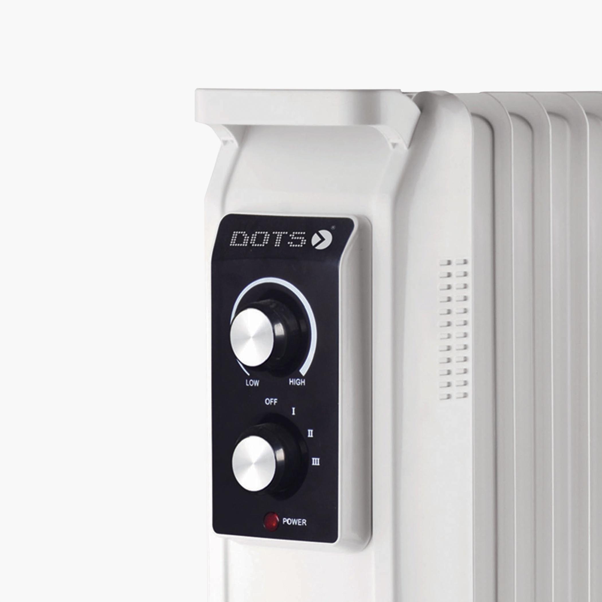 2500W 13-Fin Oil Heater with 3 Heat Levels-household-appliances-homeappliances-heaters-image-2