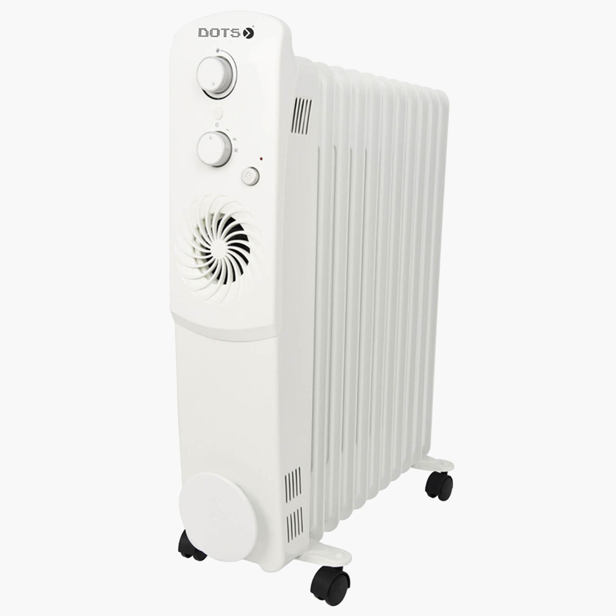 2500W 13-Fin Oil Heater with 3 Heat Levels-household-appliances-homeappliances-heaters-image-1