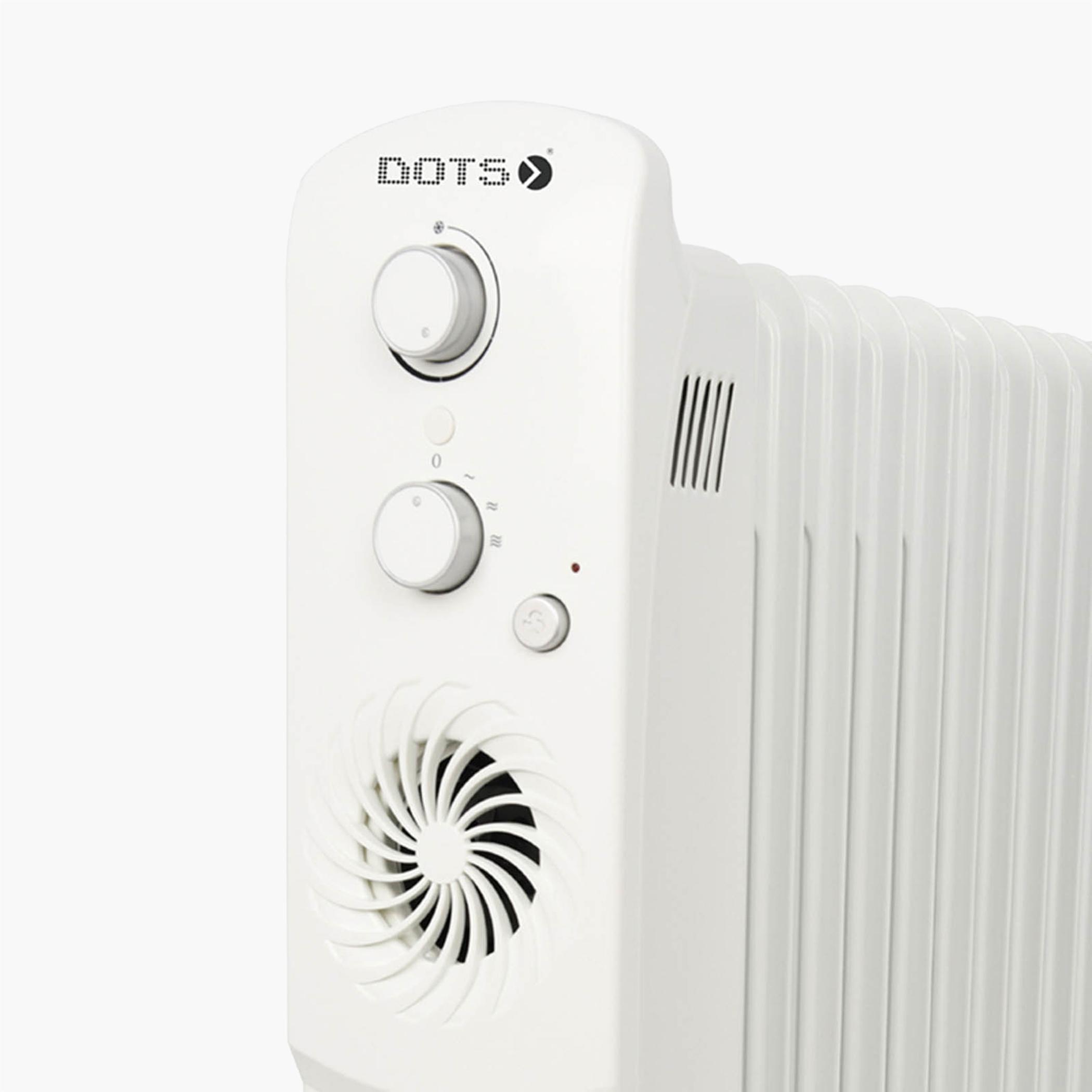 2500W 13-Fin Oil Heater with 3 Heat Levels-household-appliances-homeappliances-heaters-image-2