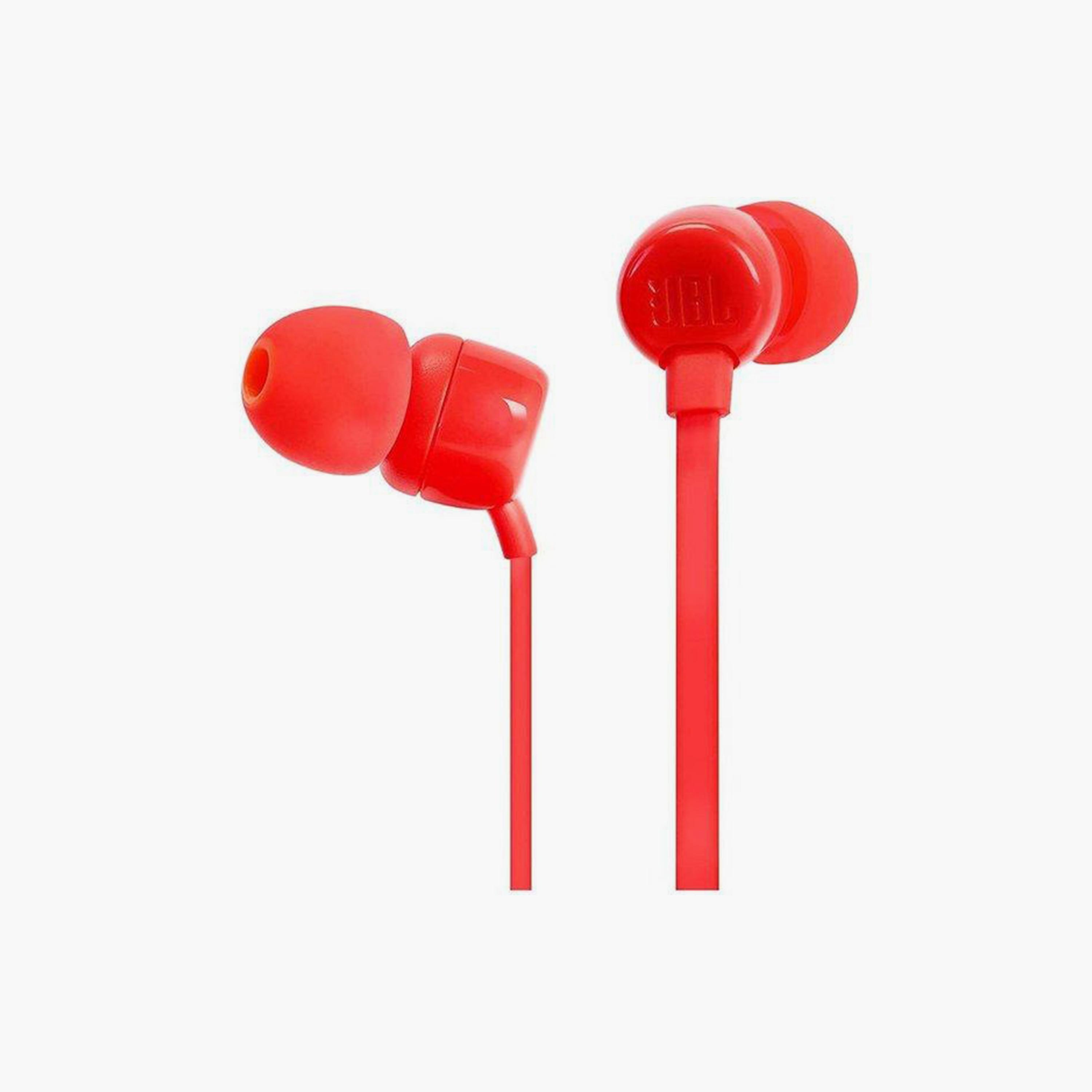 JBL In-Ear Wired Headphone | JBLT110RED-electronics-headphonesandearphones-image-3