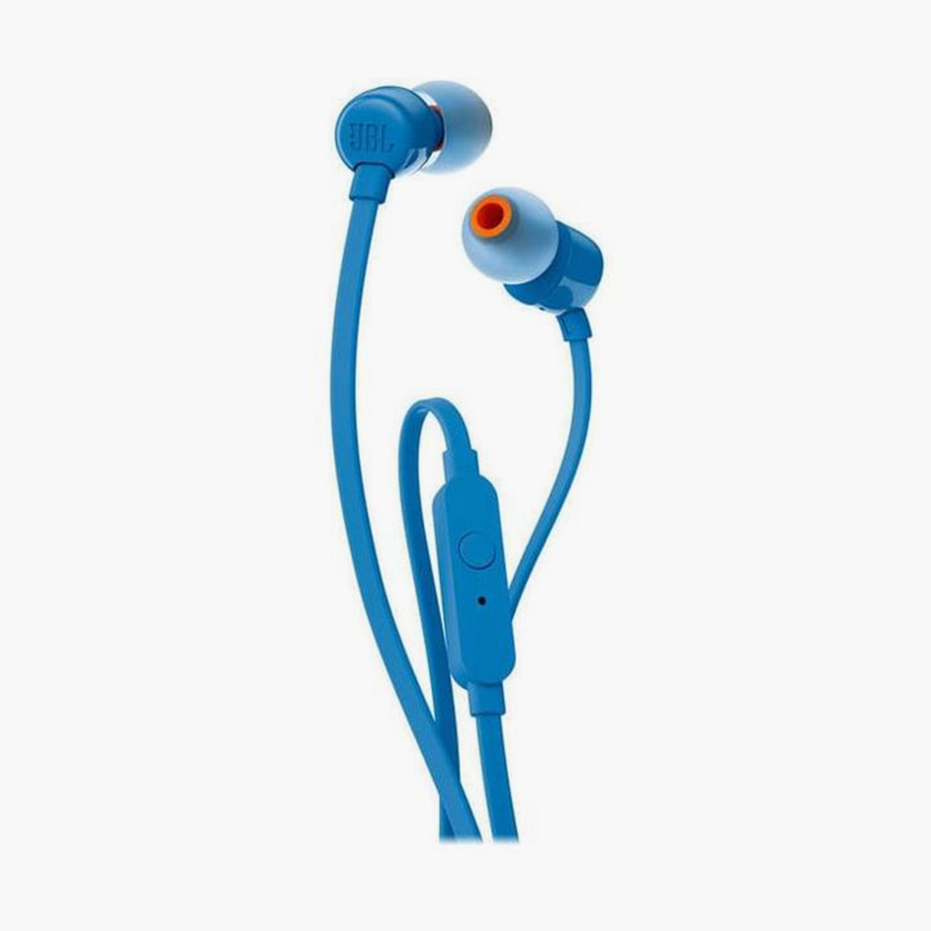 JBL In-Ear Wired Headphone Blue | JBLT110BLU-electronics-headphonesandearphones-image-2