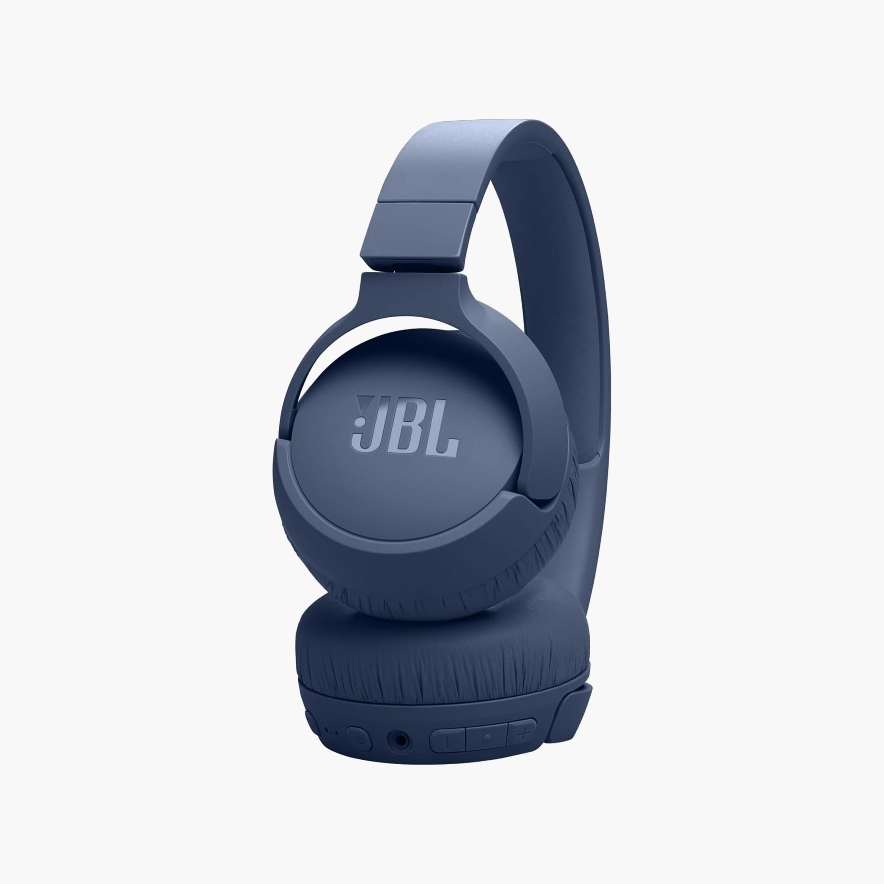 JBL Wireless On Ear Headphones Blue | JBLT520BTBLUEU-electronics-headphonesandearphones-image-2