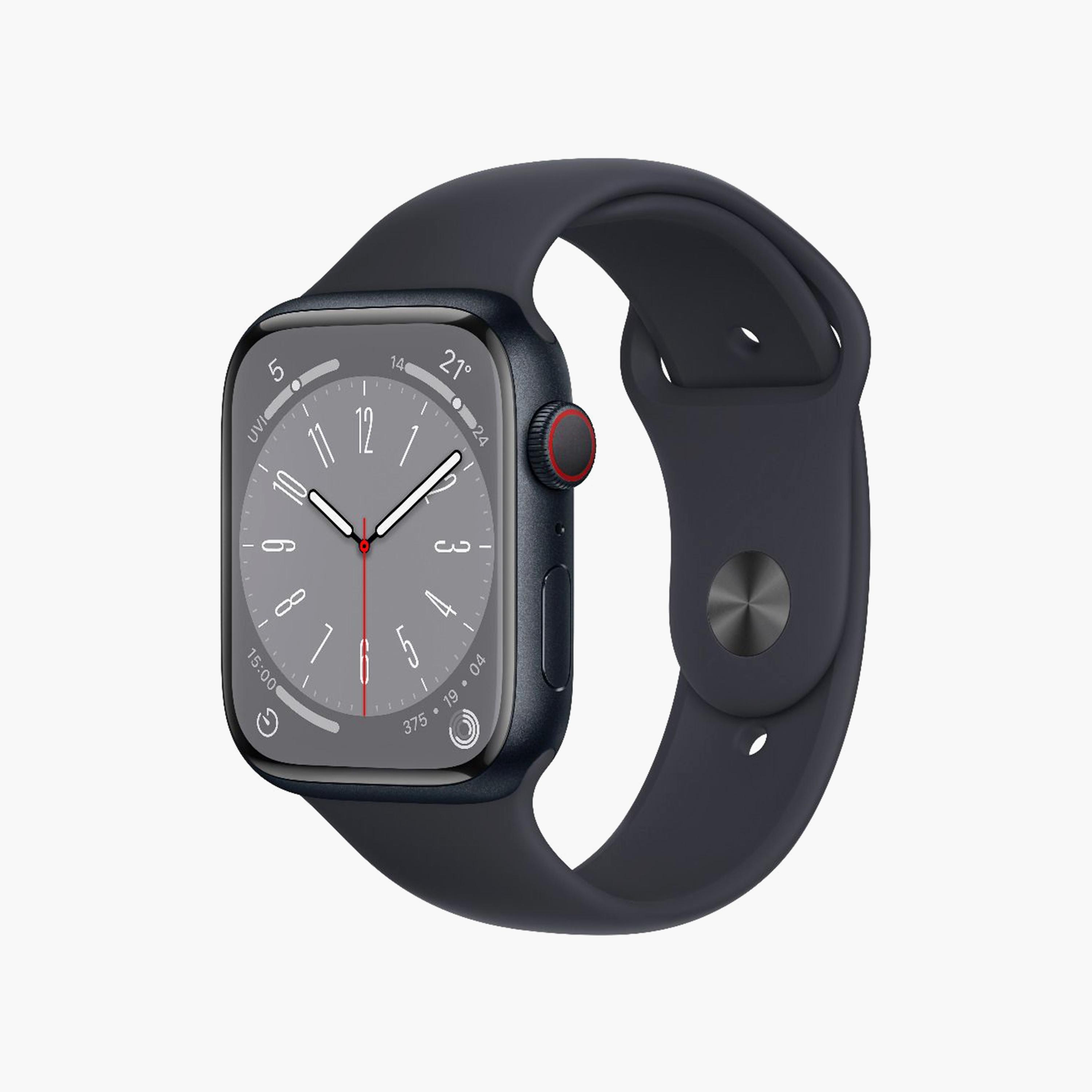 ساعة أبل سيريز 8 جي بي إس + سيلولار 45 مم-electronics-smartwatches-image-1