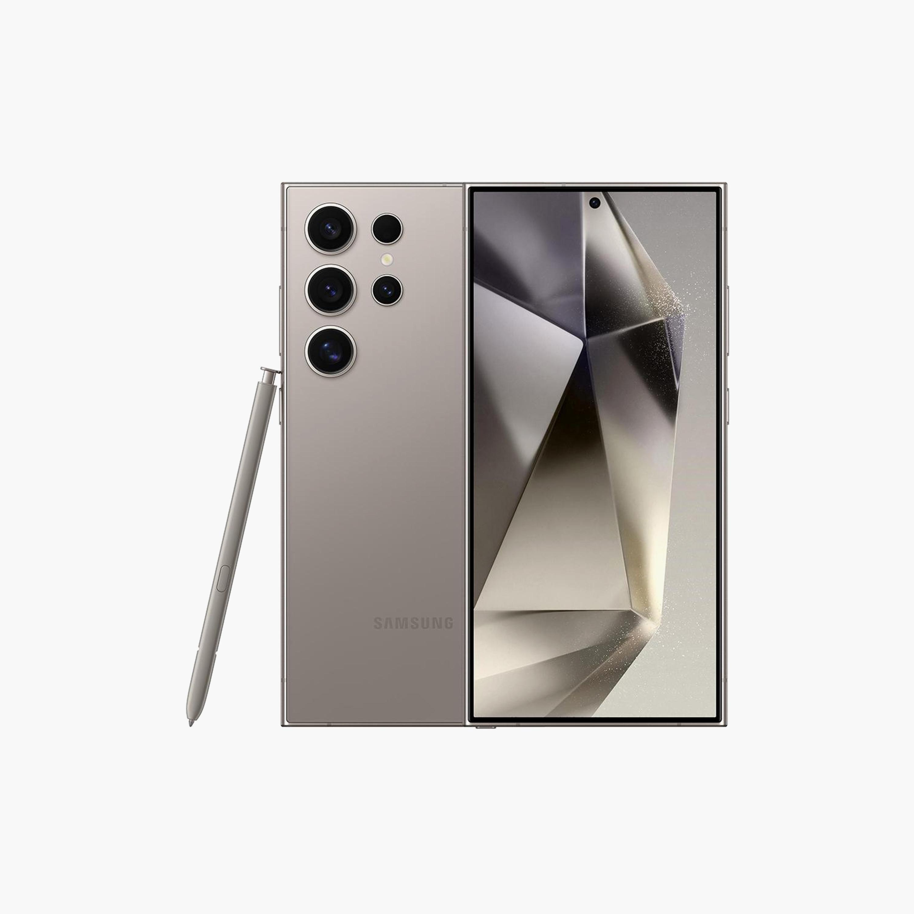 سامسونج جالاكسي S24 الترا 12 جيجابايت 256 جيجابايت تيتانيوم رمادي 5جي | SM-S928BZTCMEA-electronics-phones-image-1