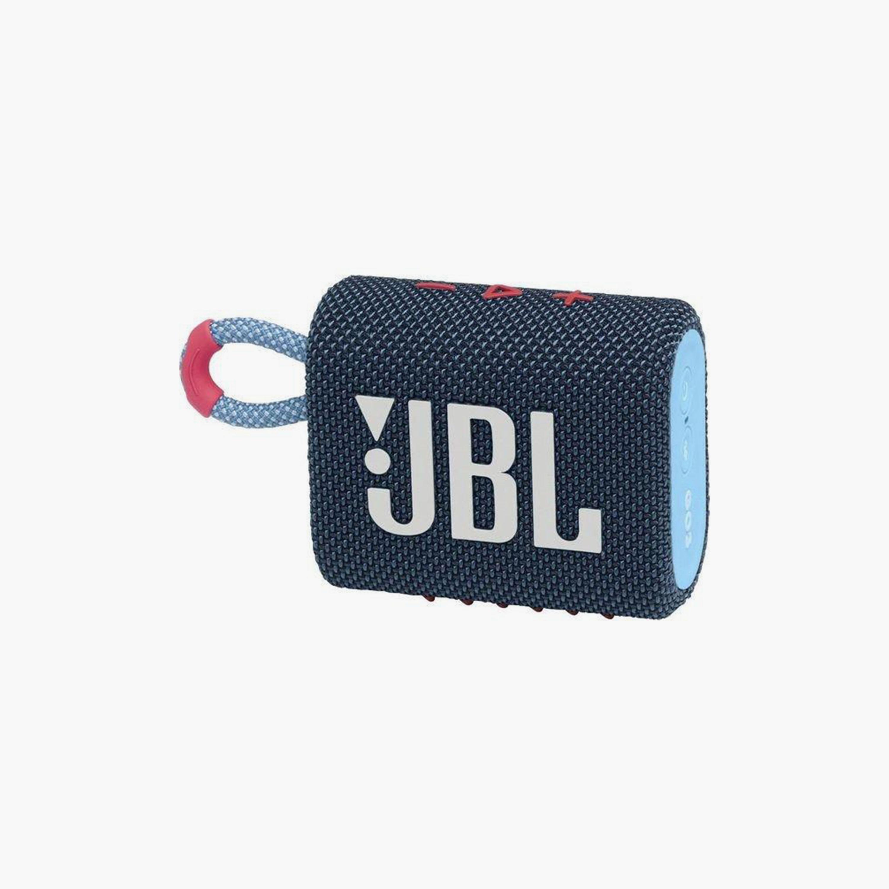 مكبر صوت من جيه بي ال جو 3 بلوتوث محمول مقاوم للماء باللون الازرق والوردي | JBLGO3BLUP-electronics-speakers-image-1