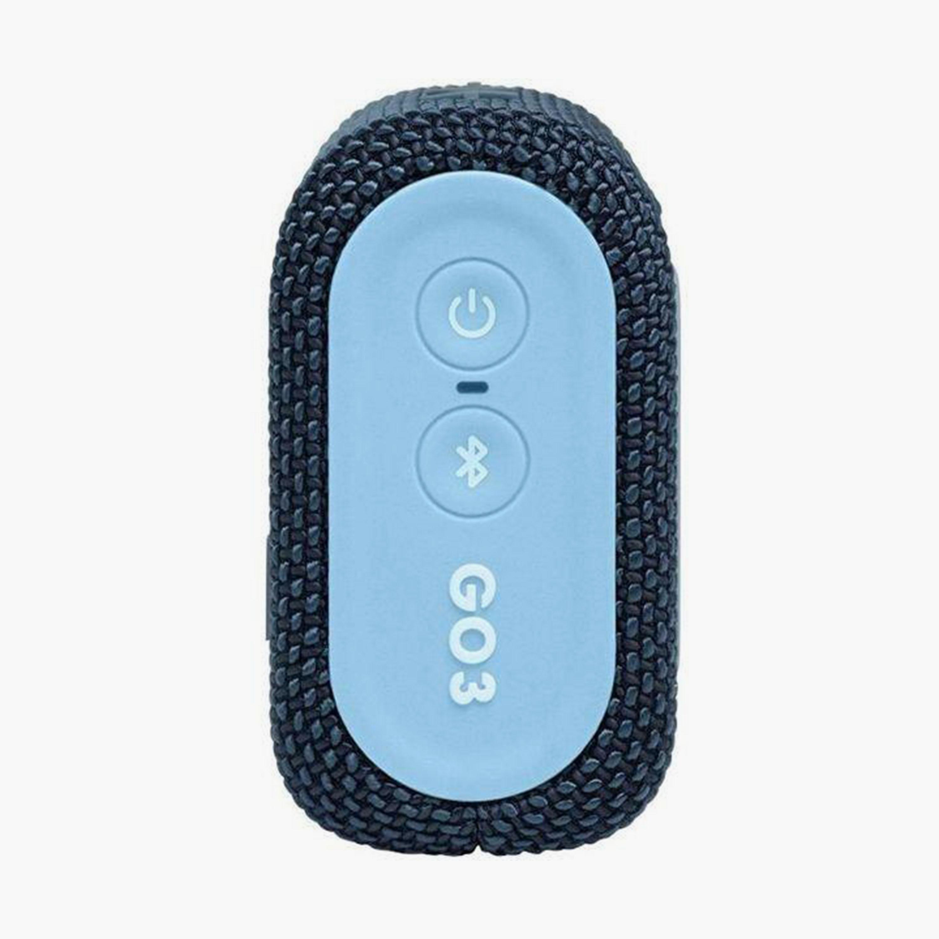 مكبر صوت من جيه بي ال جو 3 بلوتوث محمول مقاوم للماء باللون الازرق والوردي | JBLGO3BLUP-electronics-speakers-image-4
