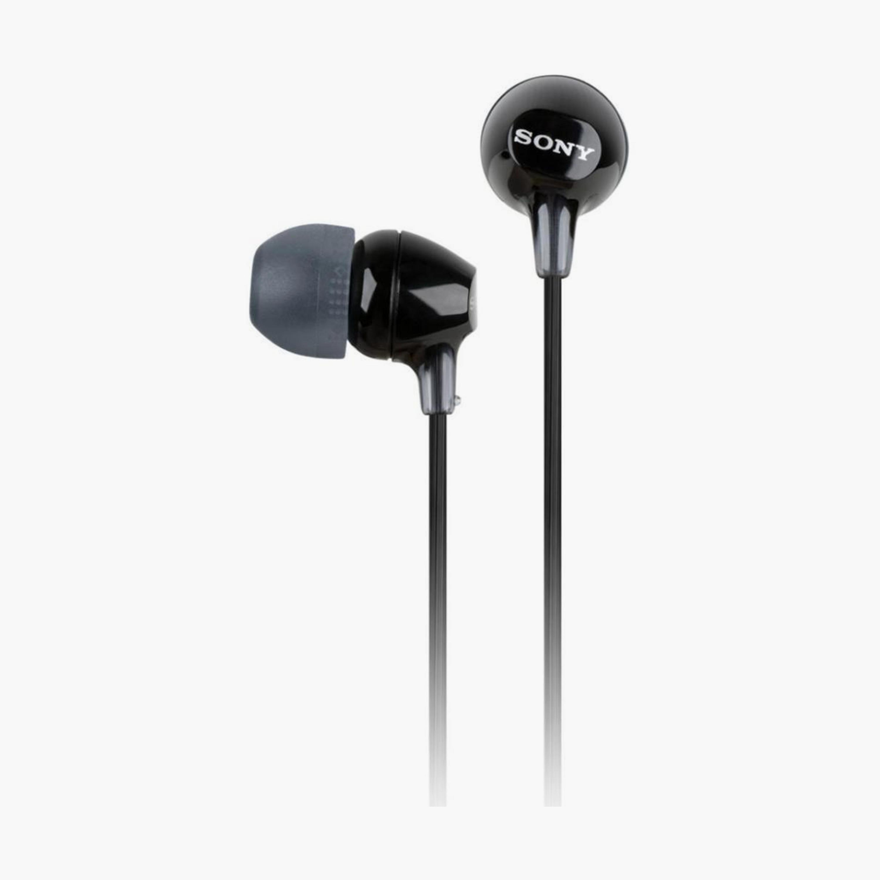 سماعة رأس سلكية داخلية من سوني EX مع ميكروفون باللون الأسود | MDR-EX15AP-BLK-electronics-headphonesandearphones-image-2