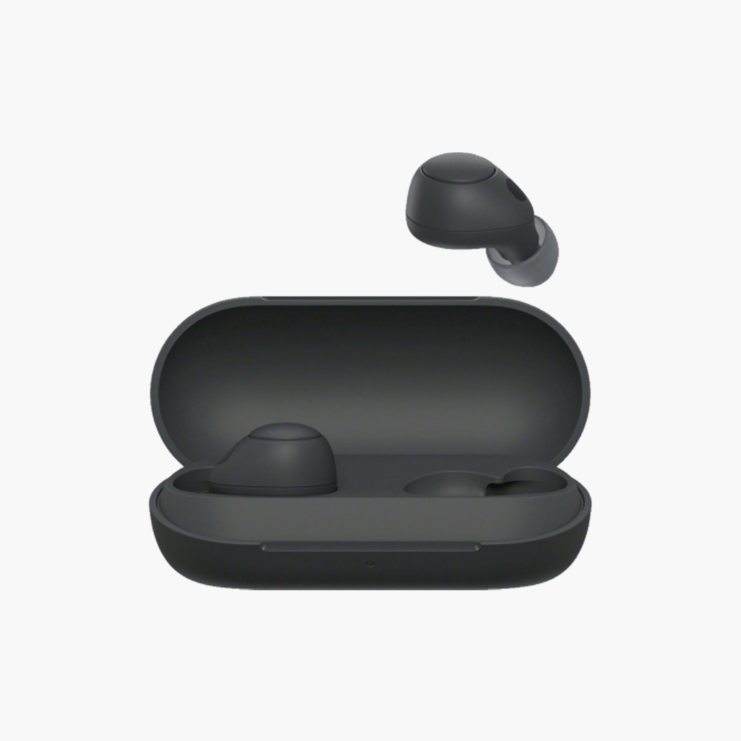سوني ترو وايرلس مع خاصية إلغاء الضوضاء باللون الأسود | WFC700N/ب-electronics-headphonesandearphones-image-1