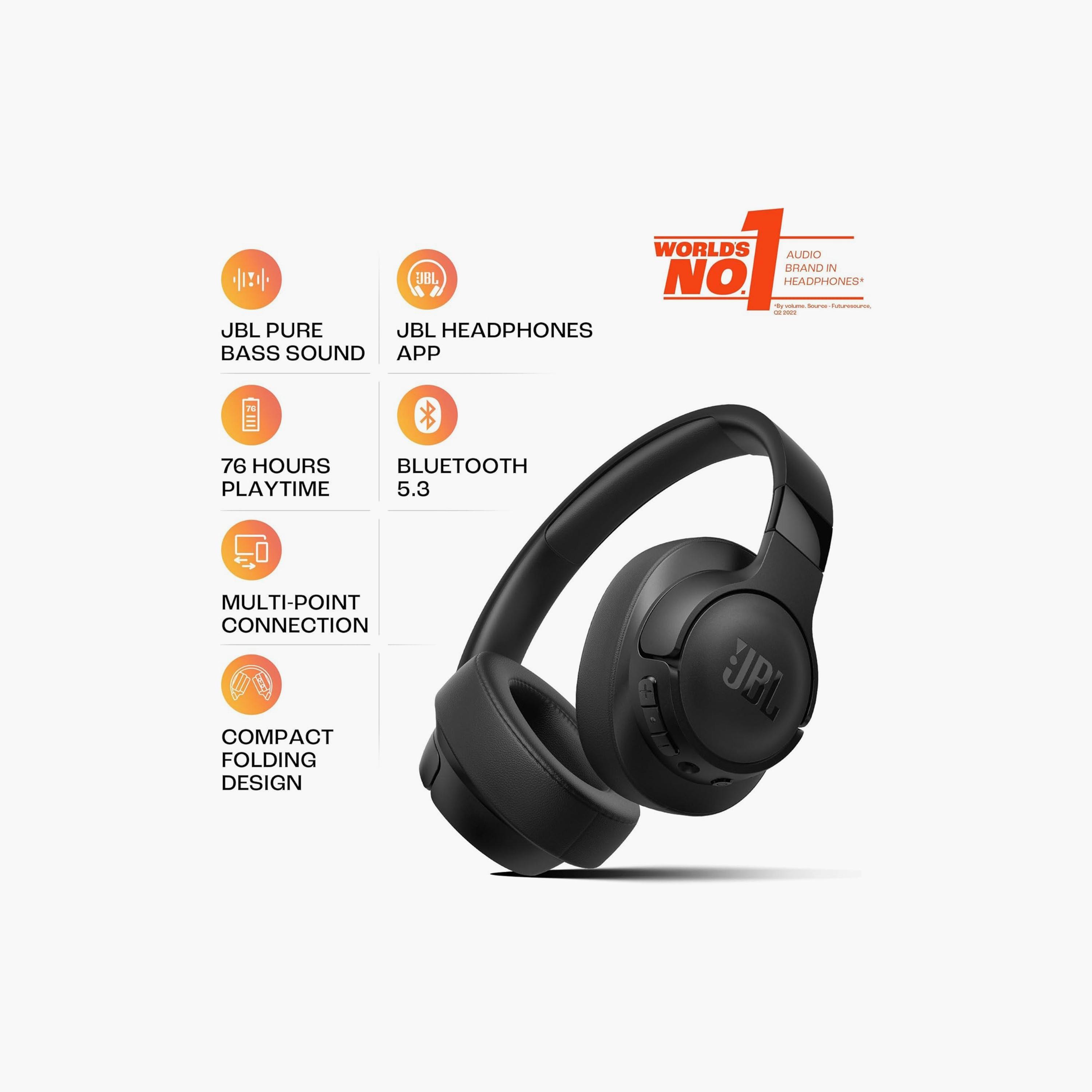 سماعات اذن لاسلكية فوق الاذن اسود من جيه بي ال | JBLT720BTBLK-electronics-headphonesandearphones-image-2