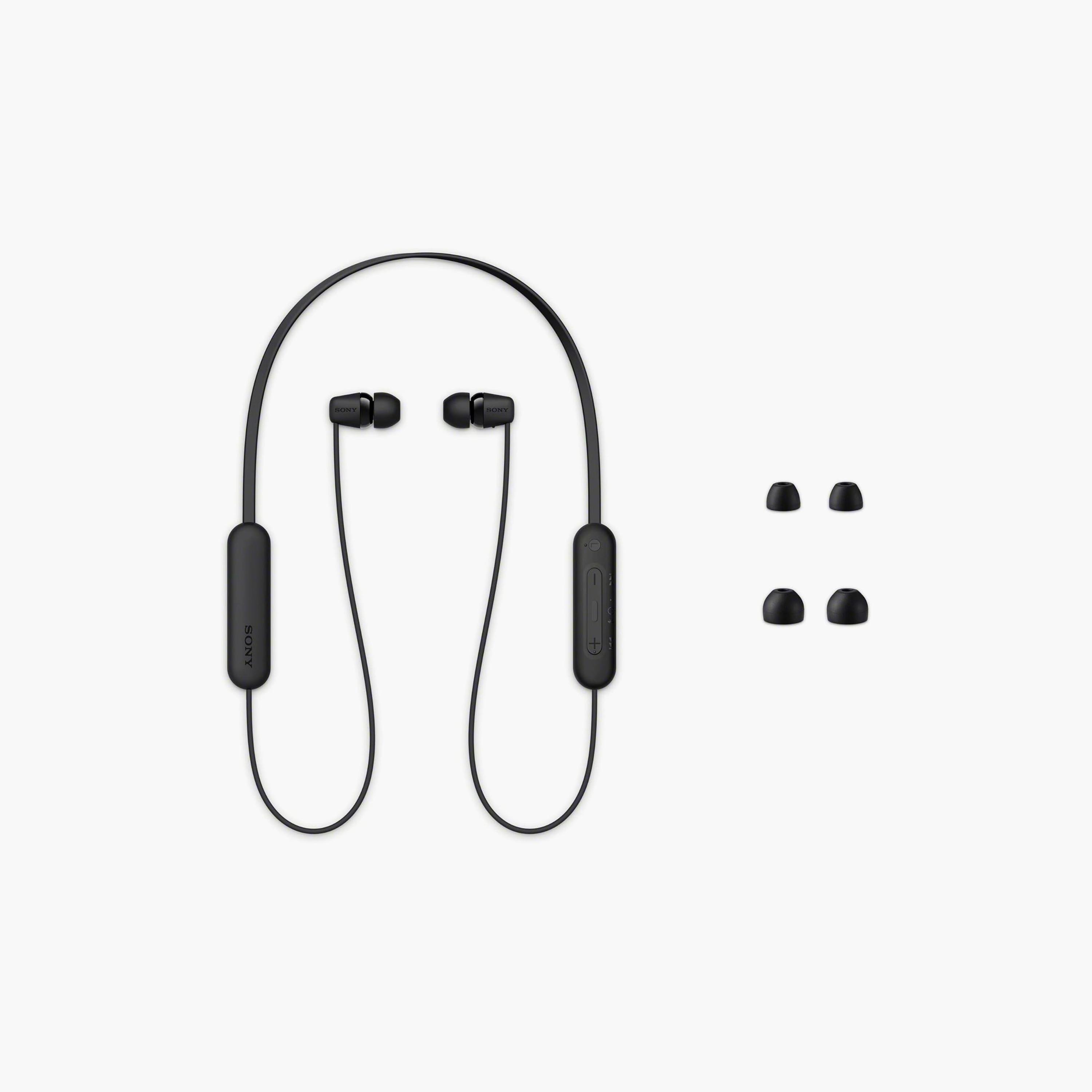 سماعة لاسلكية داخل الاذن بطوق للرقبة اسود من سوني | WIC100/B-electronics-headphonesandearphones-image-4