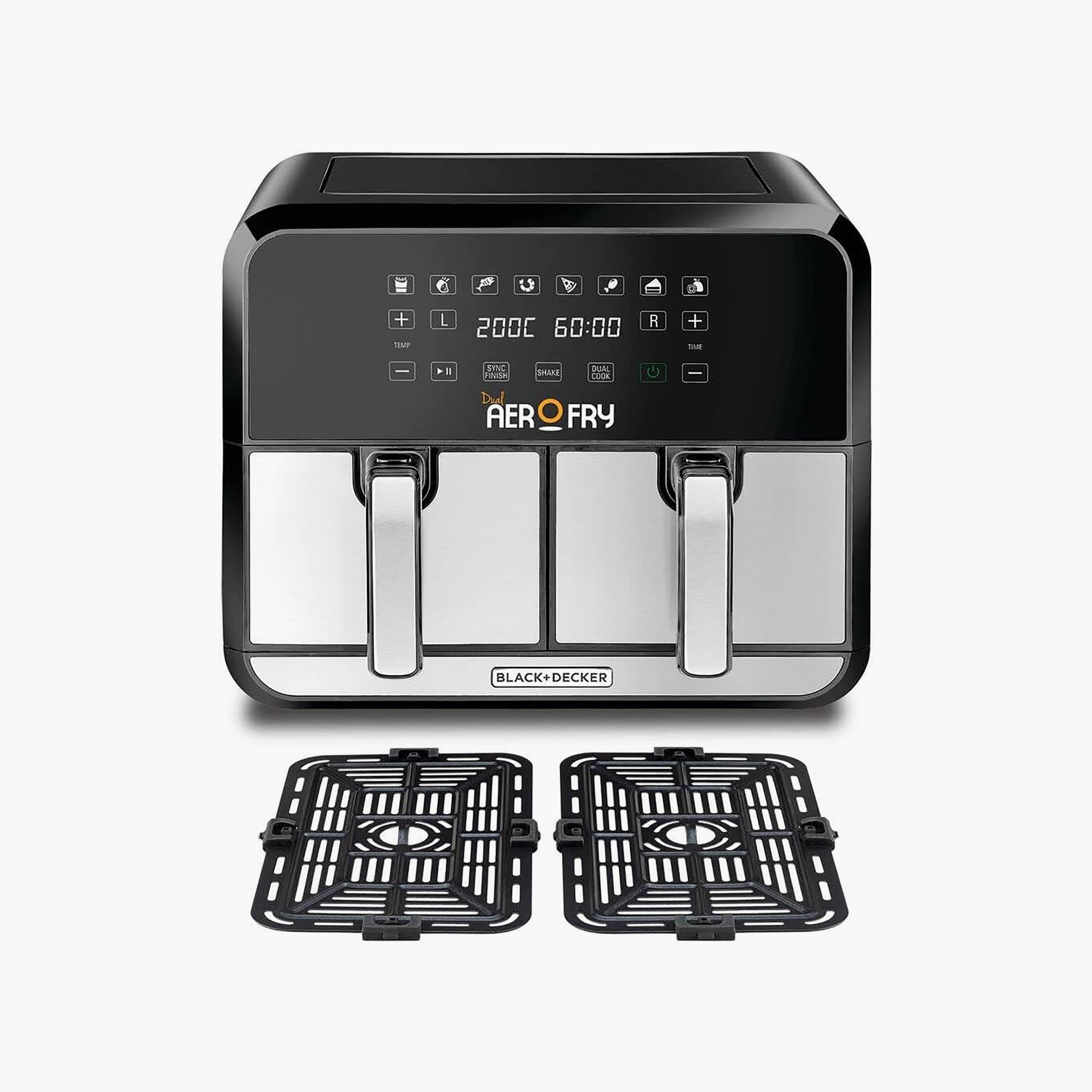 BLACK+DECKER Digital Dual Zone Air Fryer Black | DZAF1700-B5-household-appliances-kitchenappliances-foodprocessors-image-2