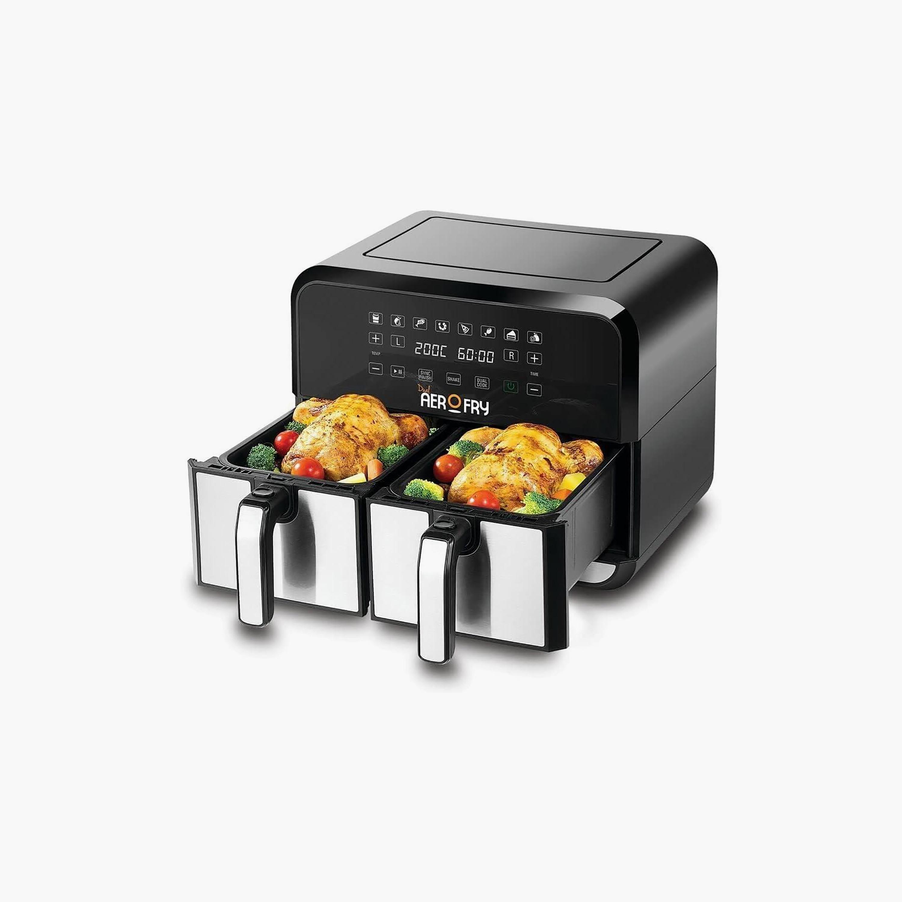 BLACK+DECKER Digital Dual Zone Air Fryer Black | DZAF1700-B5-household-appliances-kitchenappliances-foodprocessors-image-4