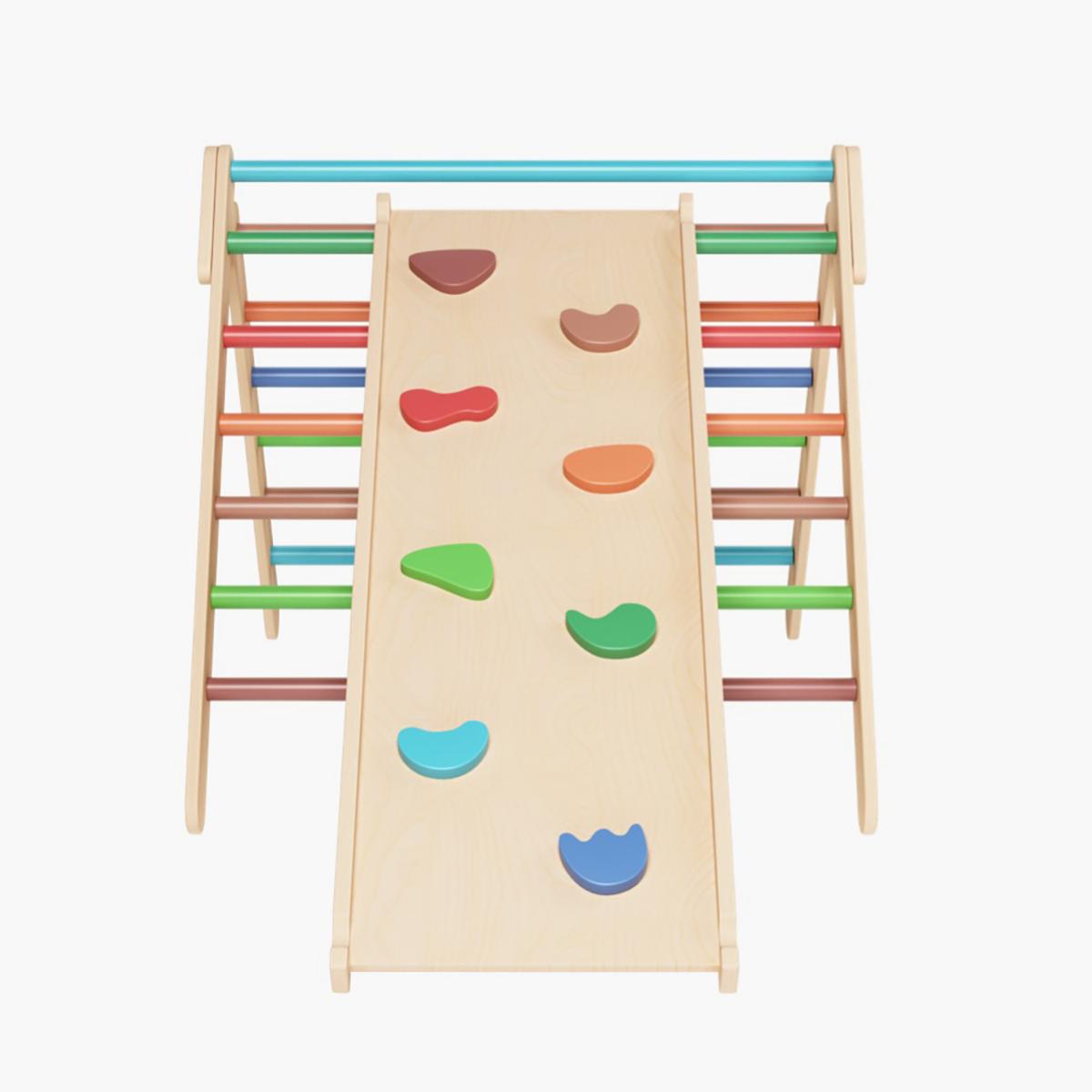 Ezzro Rainbow Large Climbing Foldable Triangle with Duo Board