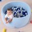 Ezzro Round Ball Pit with 200 Balls - 90x40 cm-InfluencerCodes_Ramadan26_All_20012026-image-1