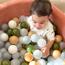 Ezzro Round Ball Pit with 200 Balls - 90x40 cm-InfluencerCodes_Ramadan26_All_20012026-image-4