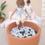 Ezzro Round Ball Pit with 100 Balls - 90x40 cm-InfluencerCodes_Ramadan26_All_20012026-image-2