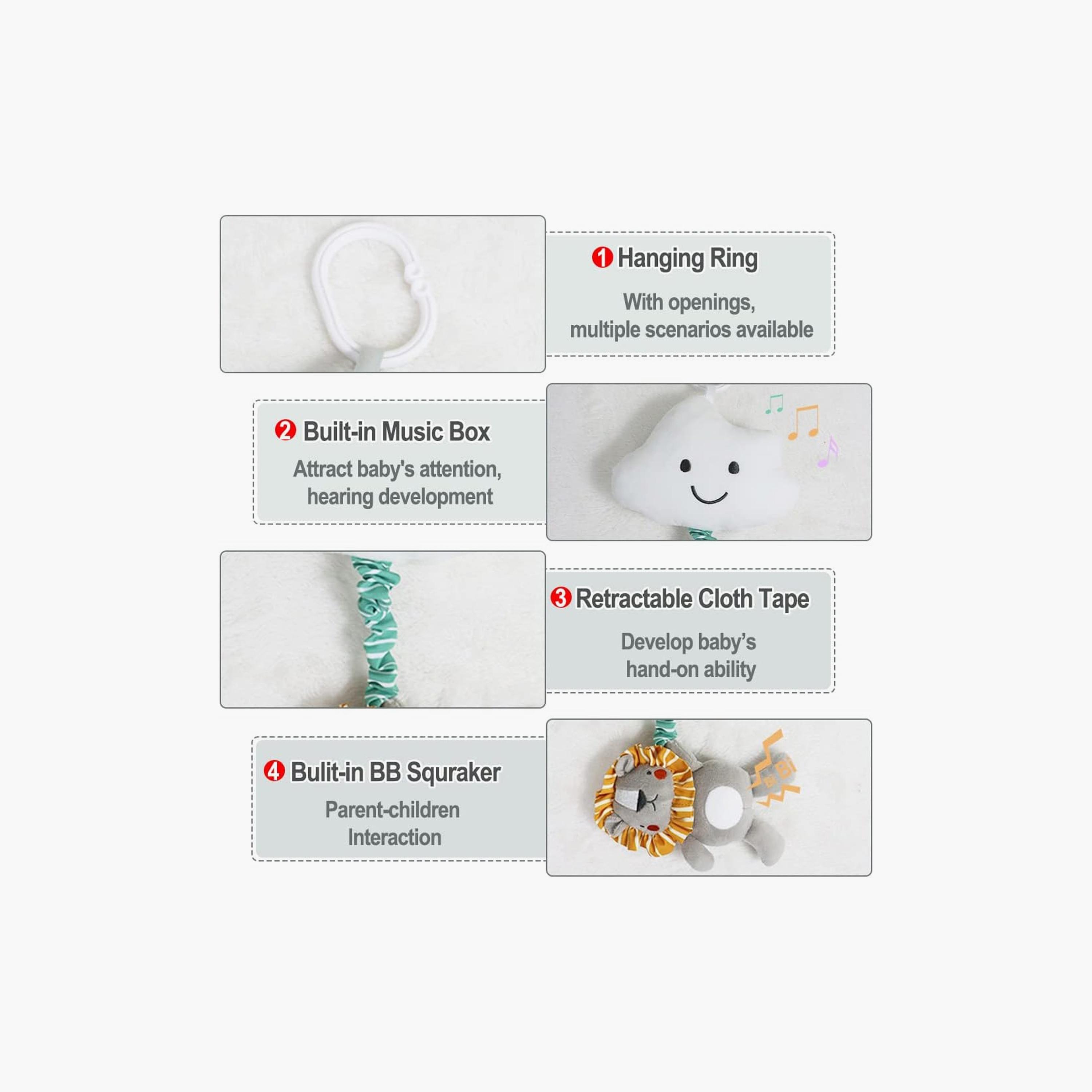 Factory Price Hanging Plush Stuffed Animal Soft Toy with Music - Lion-toys-babyandtoddlertoys-strollertoys-image-6