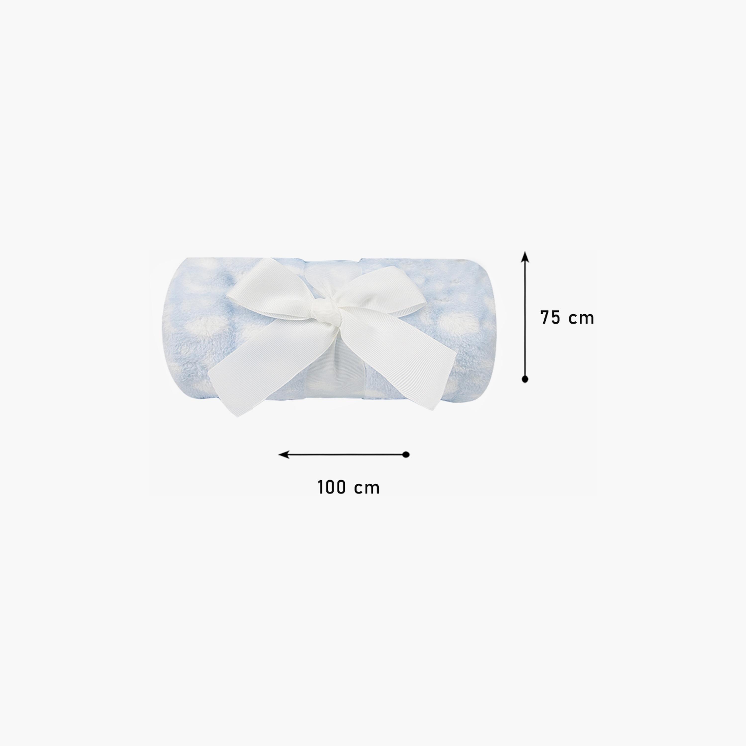 مجموعة هدايا من بطانية ولعبة محشوة من فاكتوري برايس - فيل - 100 × 75 سم-baby-nursery-blanketsandswaddles-blanketsandquilts-image-5