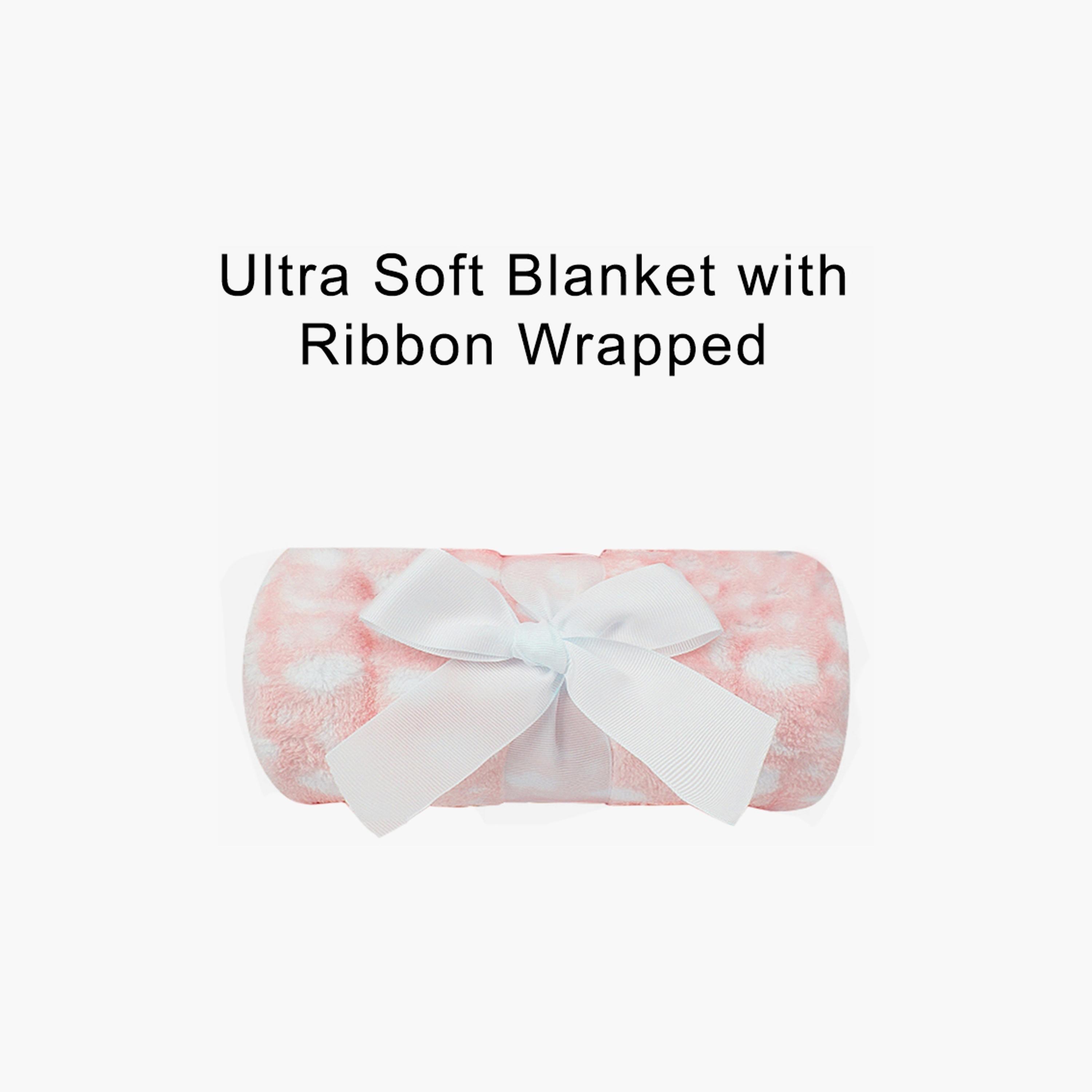 مجموعة هدايا من بطانية ولعبة محشوة من فاكتوري برايس - فيل - 100 × 75 سم-baby-nursery-blanketsandswaddles-blanketsandquilts-image-3
