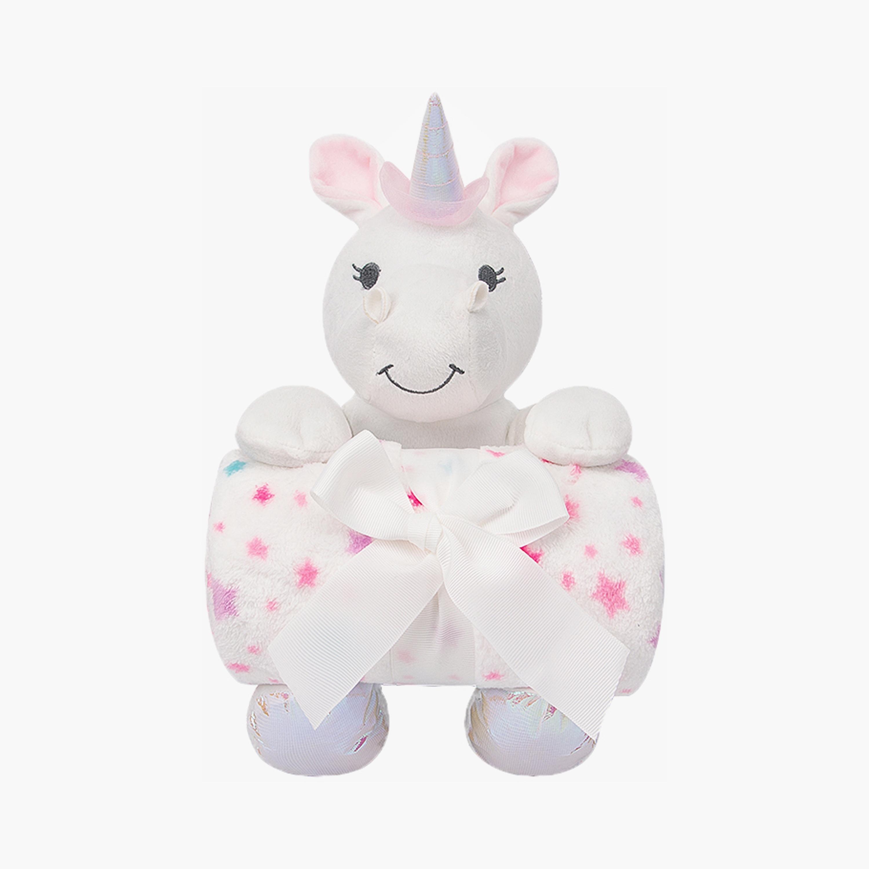 Factory Price Cuddly Toy & Blanket Gift Set - Unicorn - 100 X 75 cm-baby-nursery-blanketsandswaddles-blanketsandquilts-image-1