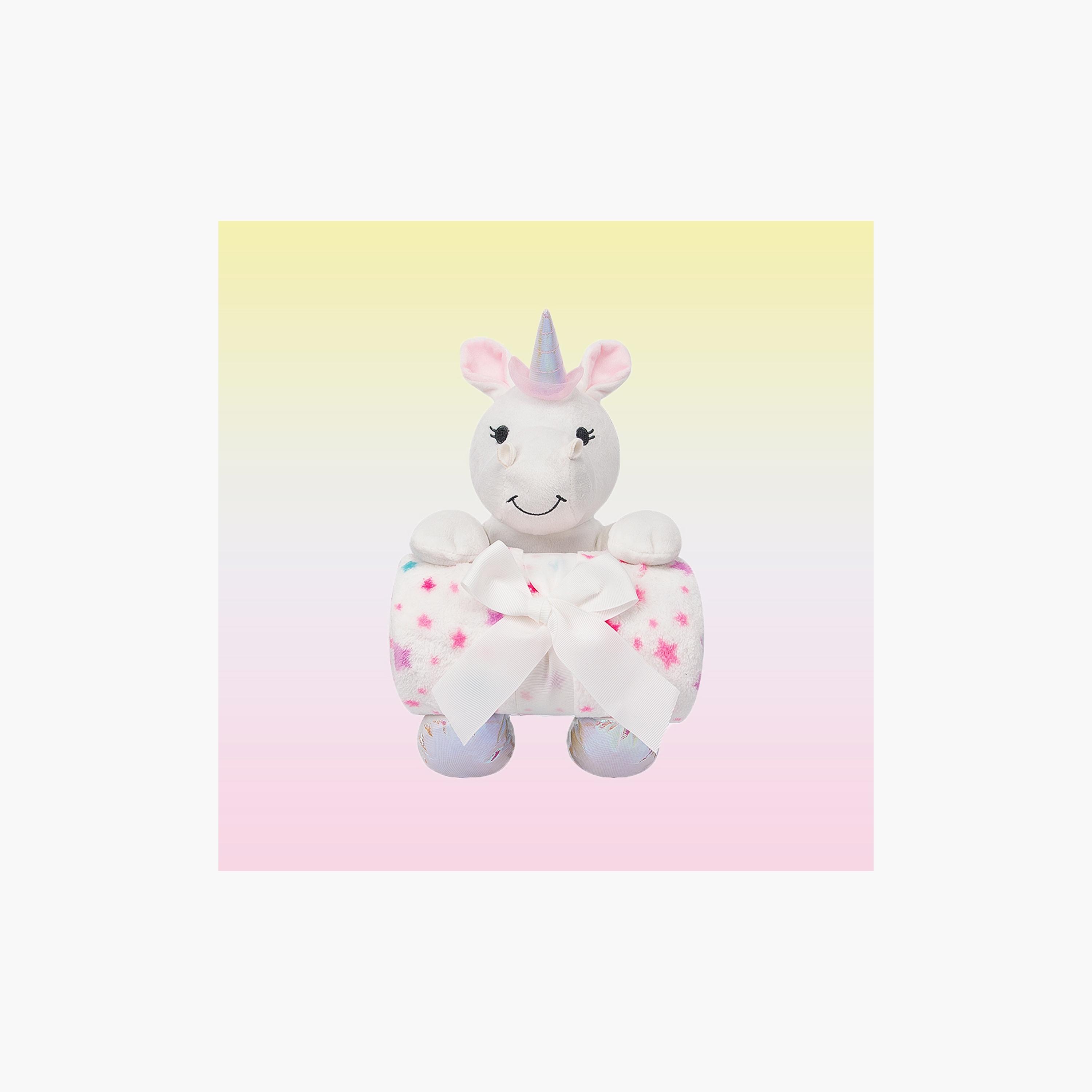 Factory Price Cuddly Toy & Blanket Gift Set - Unicorn - 100 X 75 cm-baby-nursery-blanketsandswaddles-blanketsandquilts-image-6