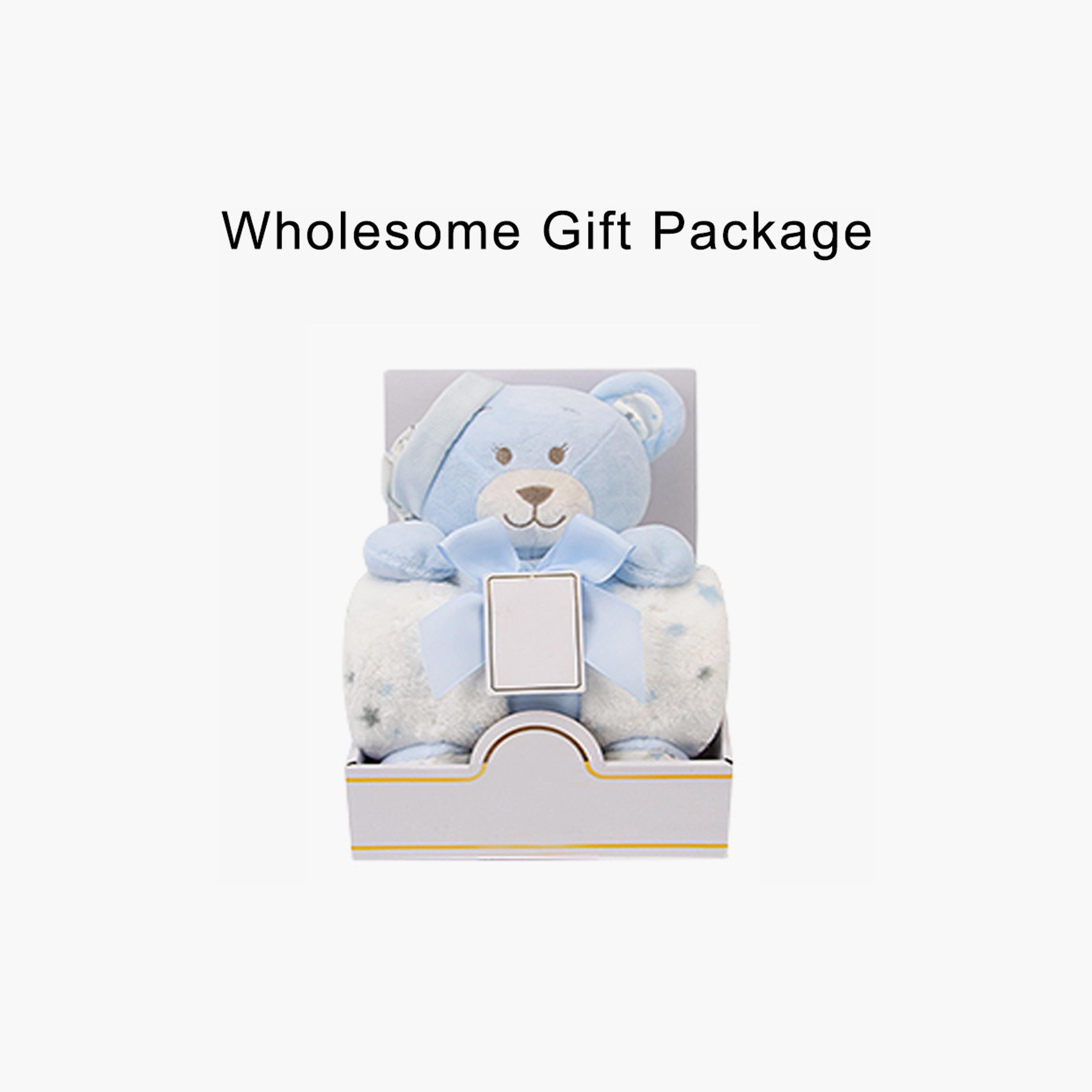 Factory Price Animal Stuffed Cuddly Toy & Blanket Gift Set - Teddy - 100 X 75 cm-baby-nursery-blanketsandswaddles-blanketsandquilts-image-3