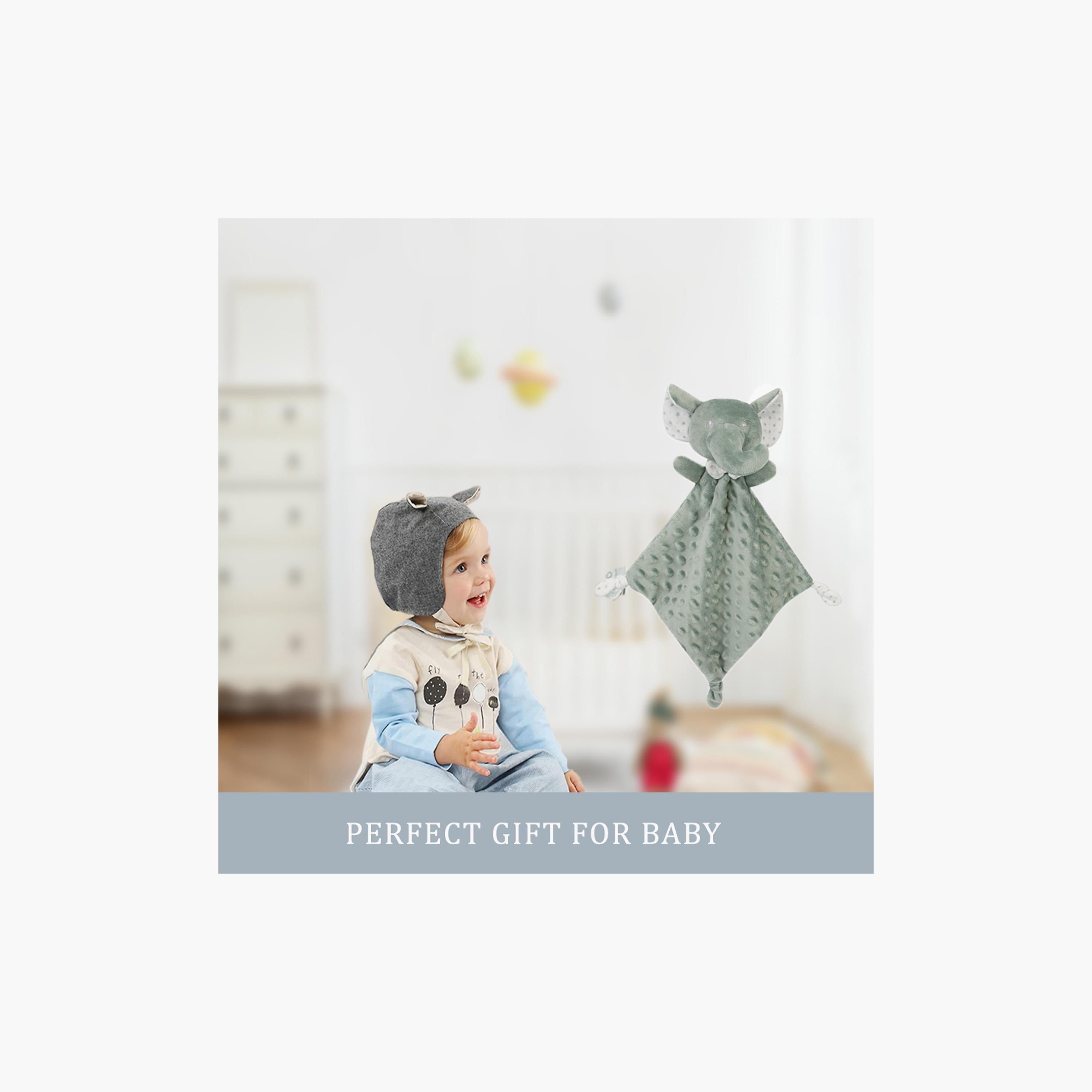 Factory Price Kylan Animal Stuffed Comforter & Blanket Gift Set - Elephant - 100 X 75 cm-baby-nursery-blanketsandswaddles-blanketsandquilts-image-5