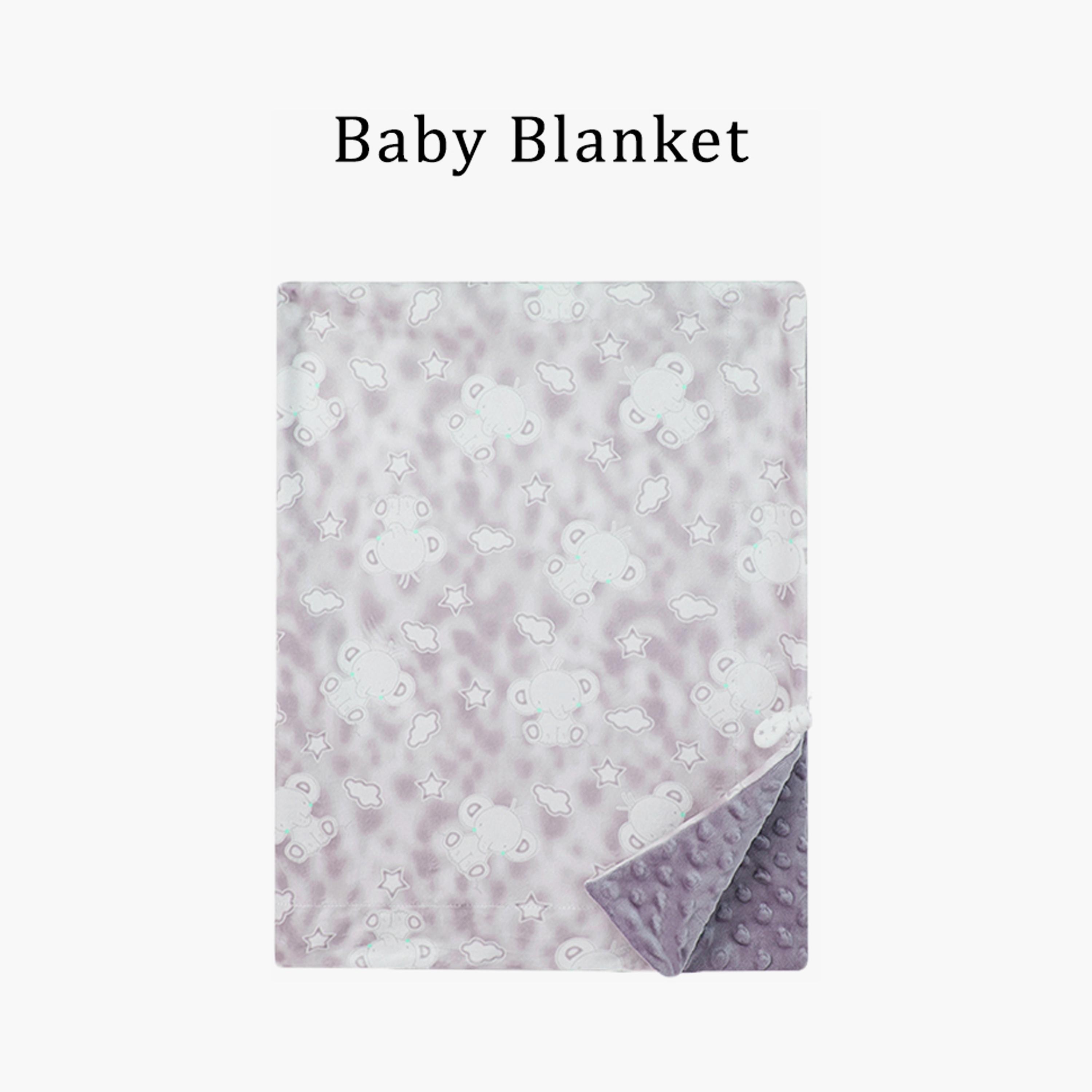Factory Price Kylan Animal Stuffed Comforter & Blanket Gift Set - Elephant - 100 X 75 cm-baby-nursery-blanketsandswaddles-blanketsandquilts-image-3